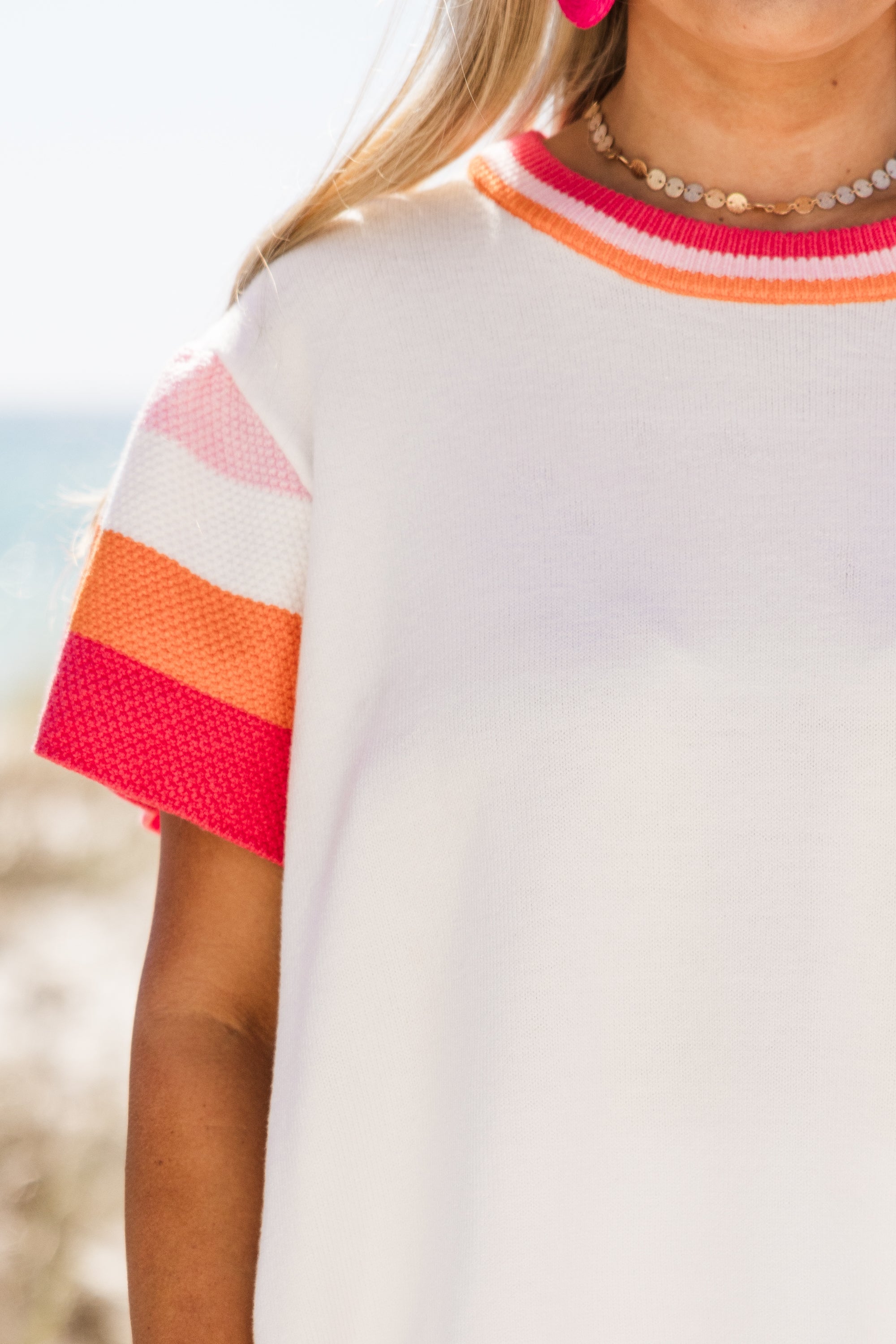 Rose Of Yesterday Sweater, White