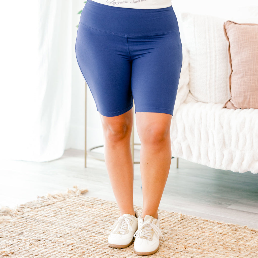 Run Into You Shorts, Light Navy