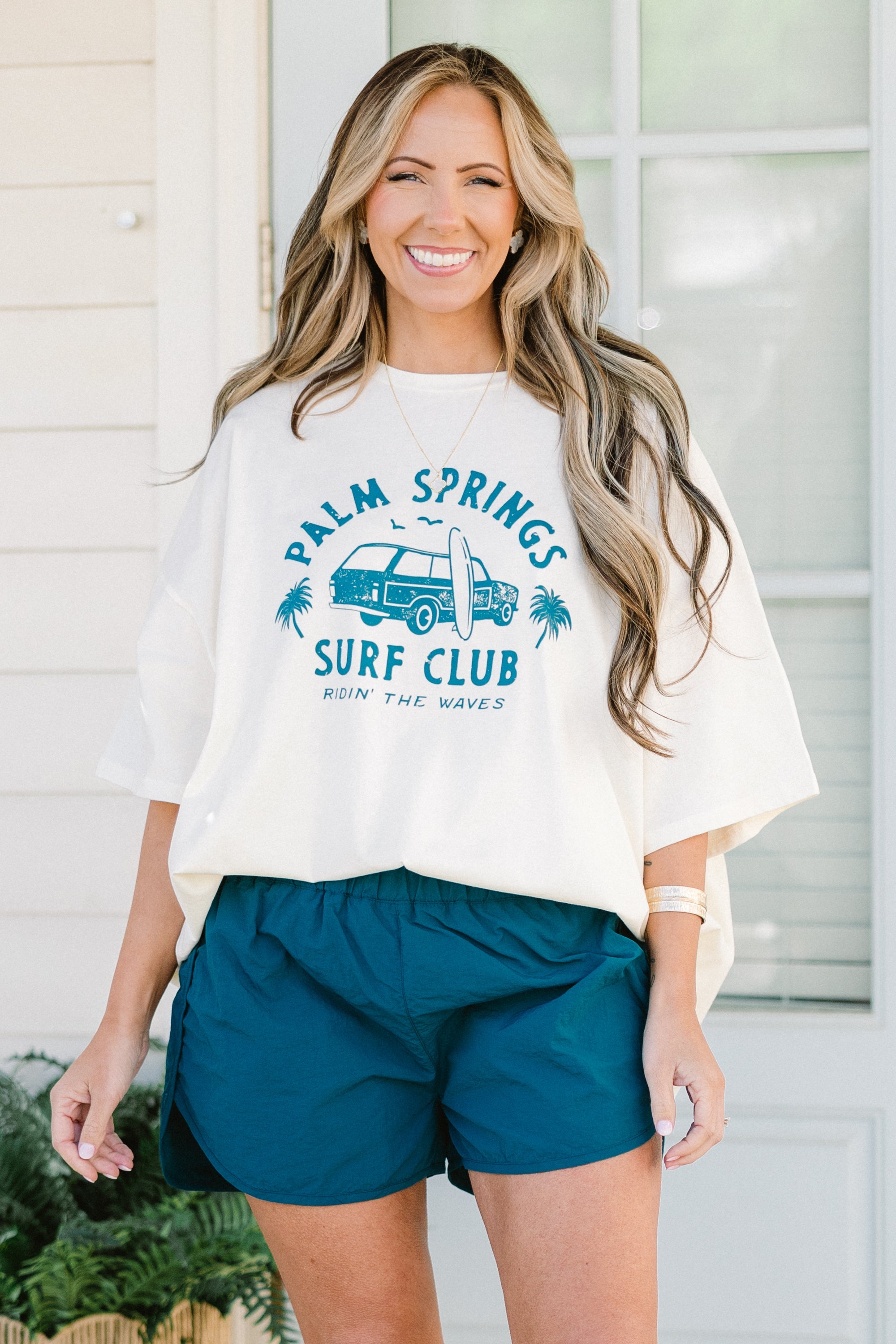 Run The World Shorts, Teal
