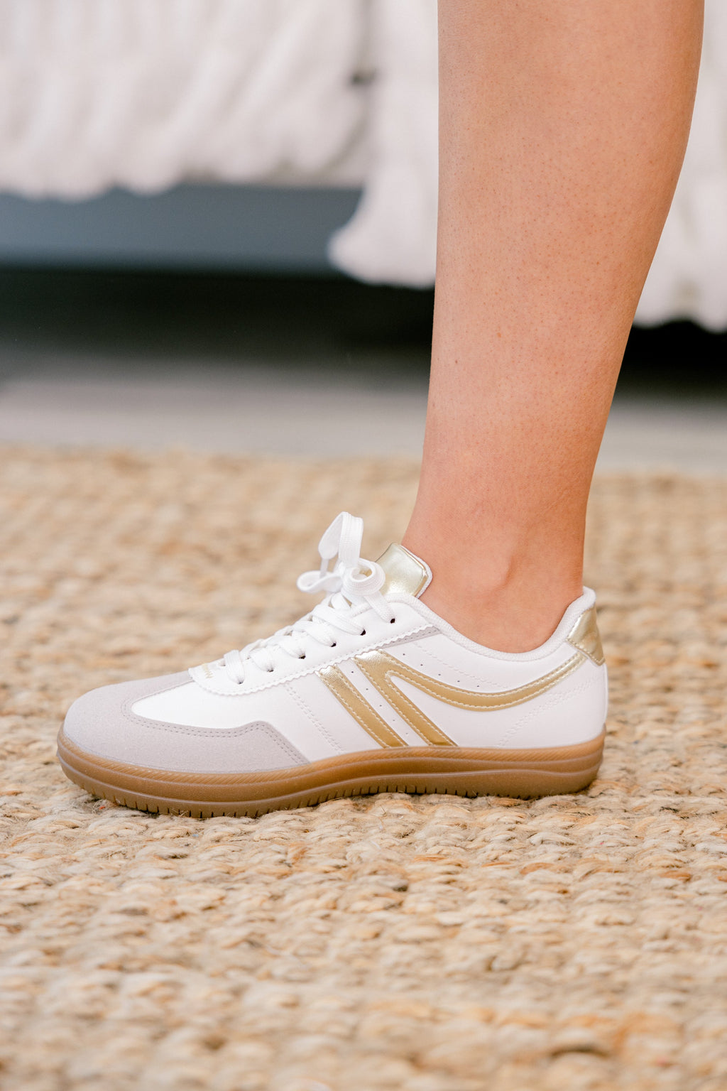 Running The Show Sneakers, Gold