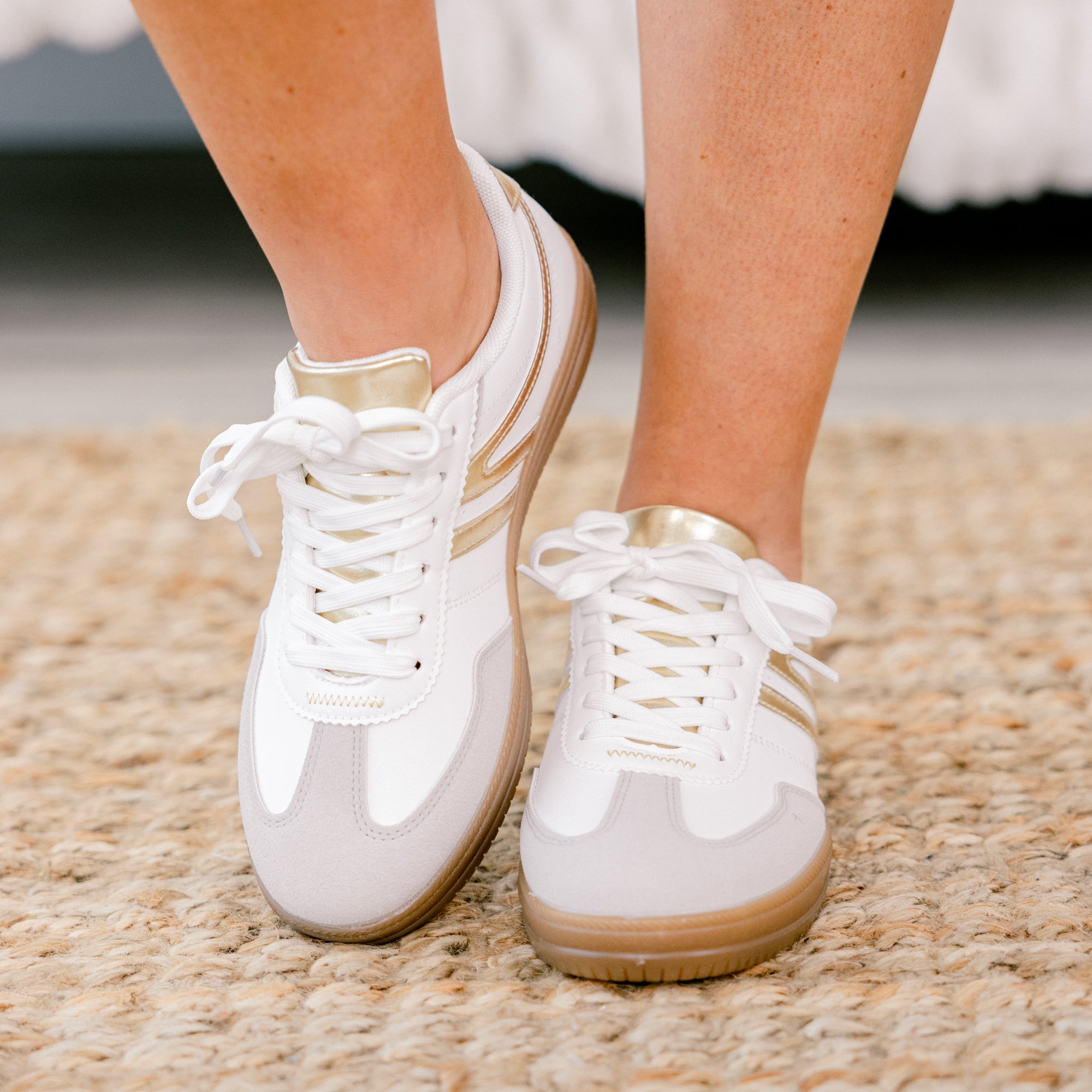 Running The Show Sneakers, Gold