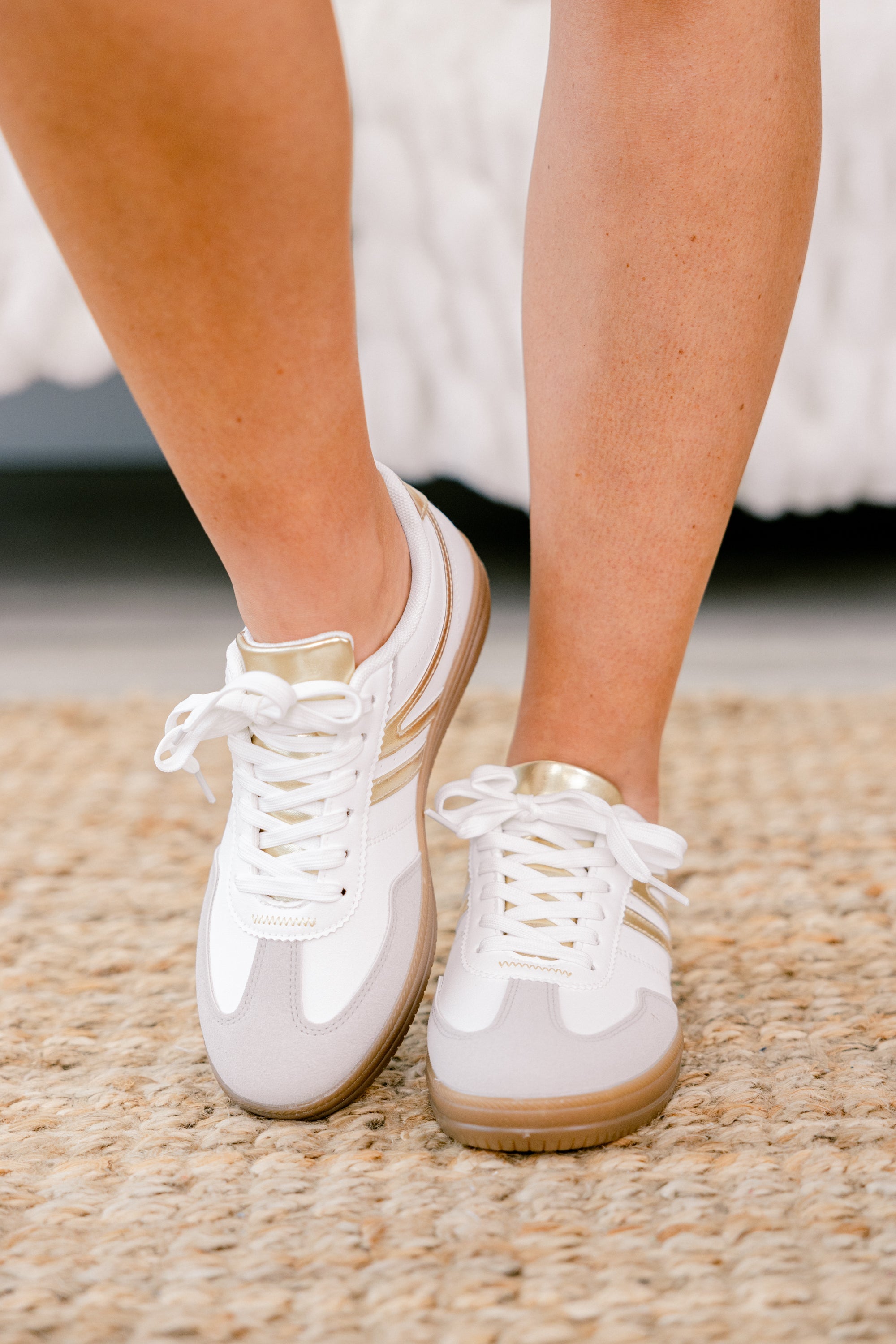 Running The Show Sneakers, Gold