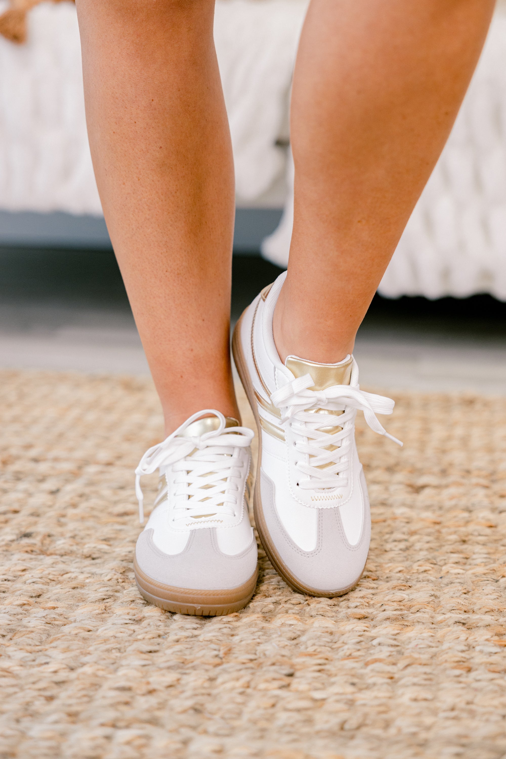 Running The Show Sneakers, Gold