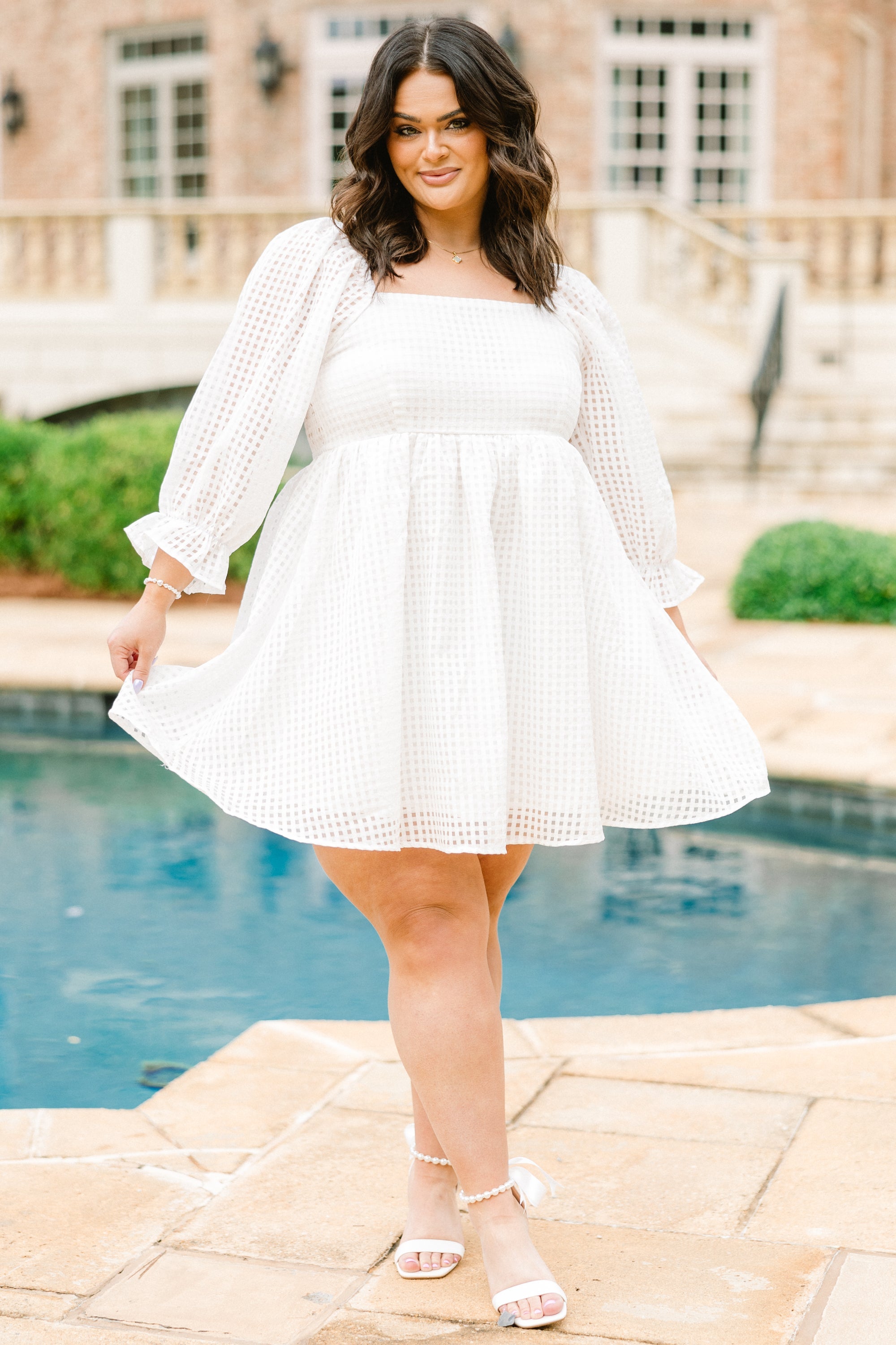 Running Through The Garden Dress, Off White