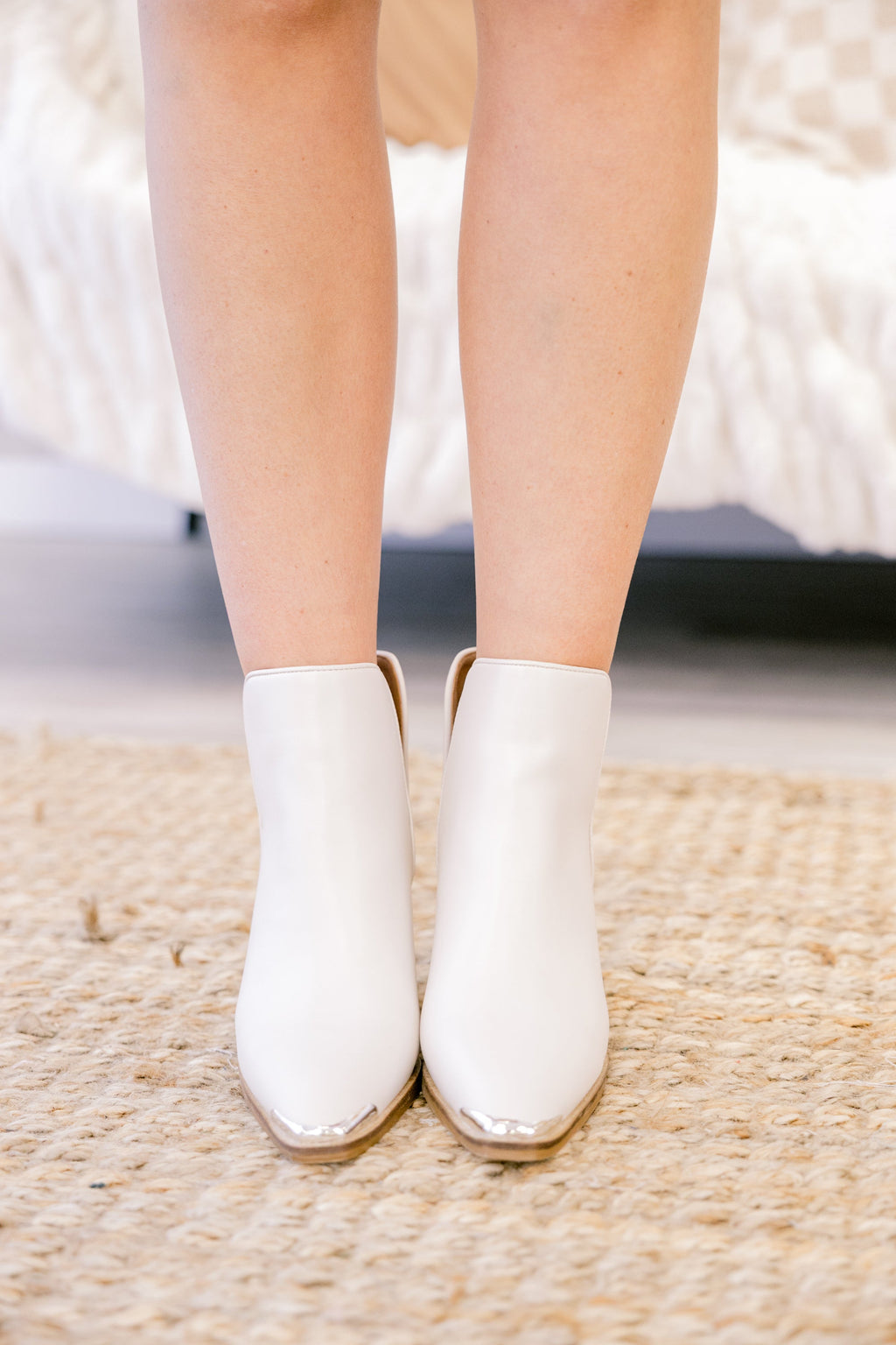 Saddle And Spur Booties, Off White