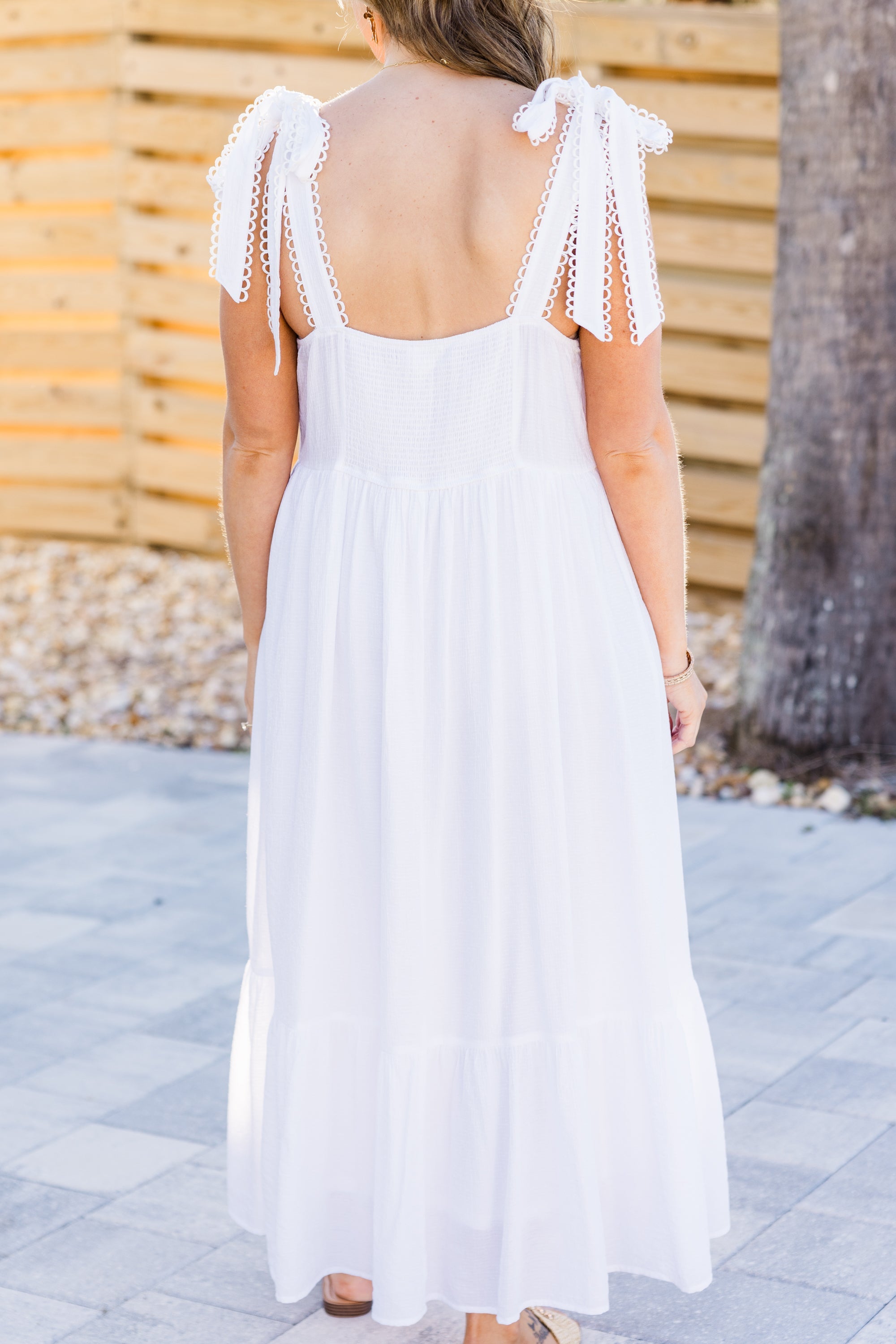 Said In Stride Dress, White