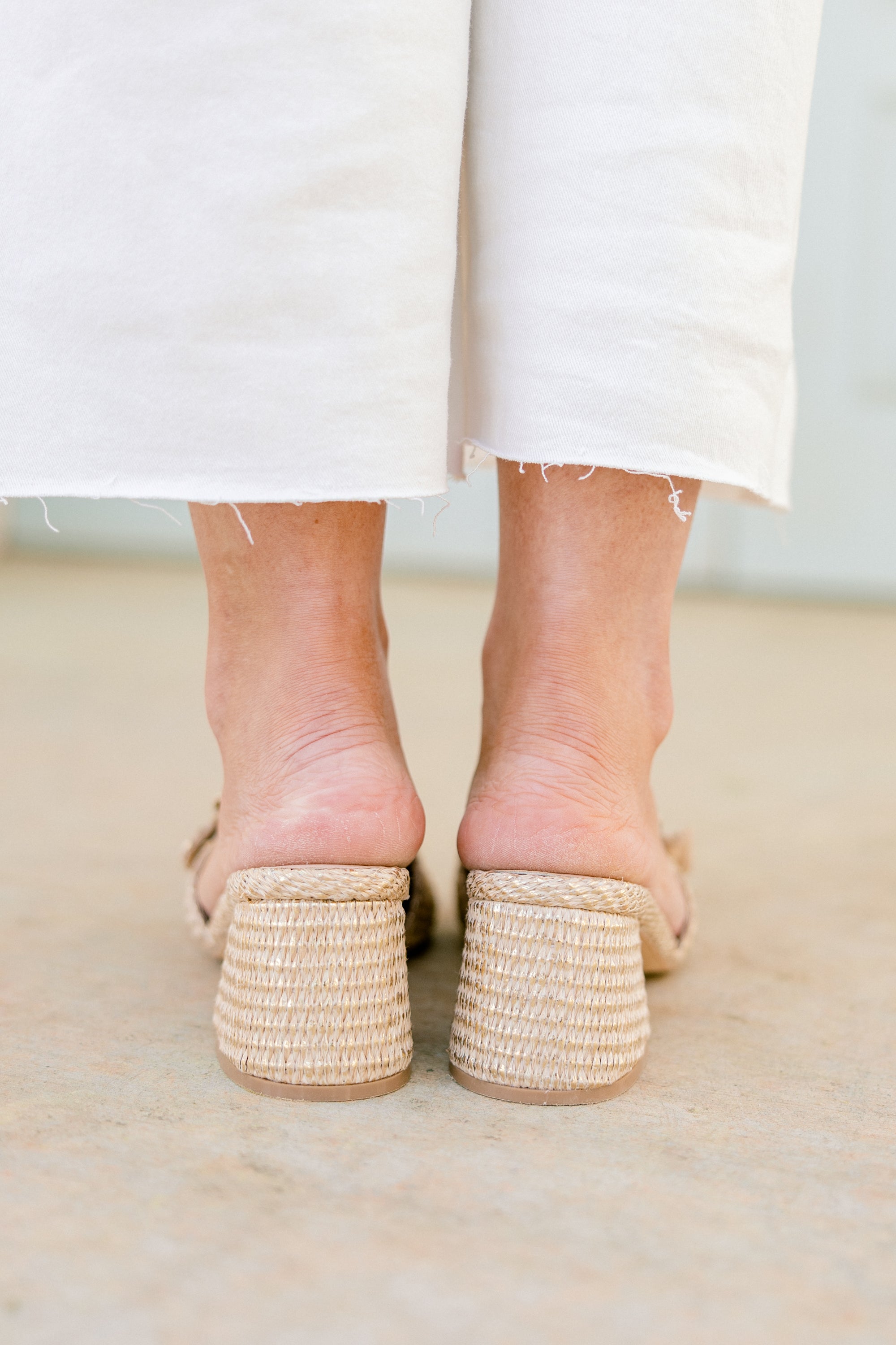 Said In Stride Heels, Gold