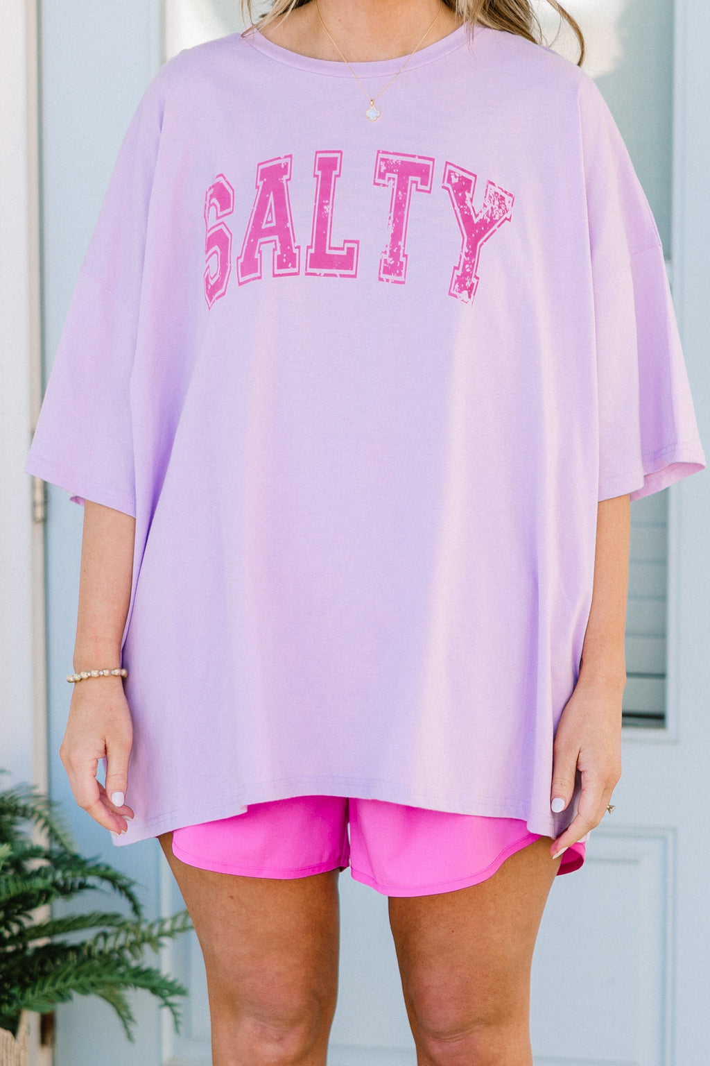 Salt Life Boyfriend Tee, Lilac