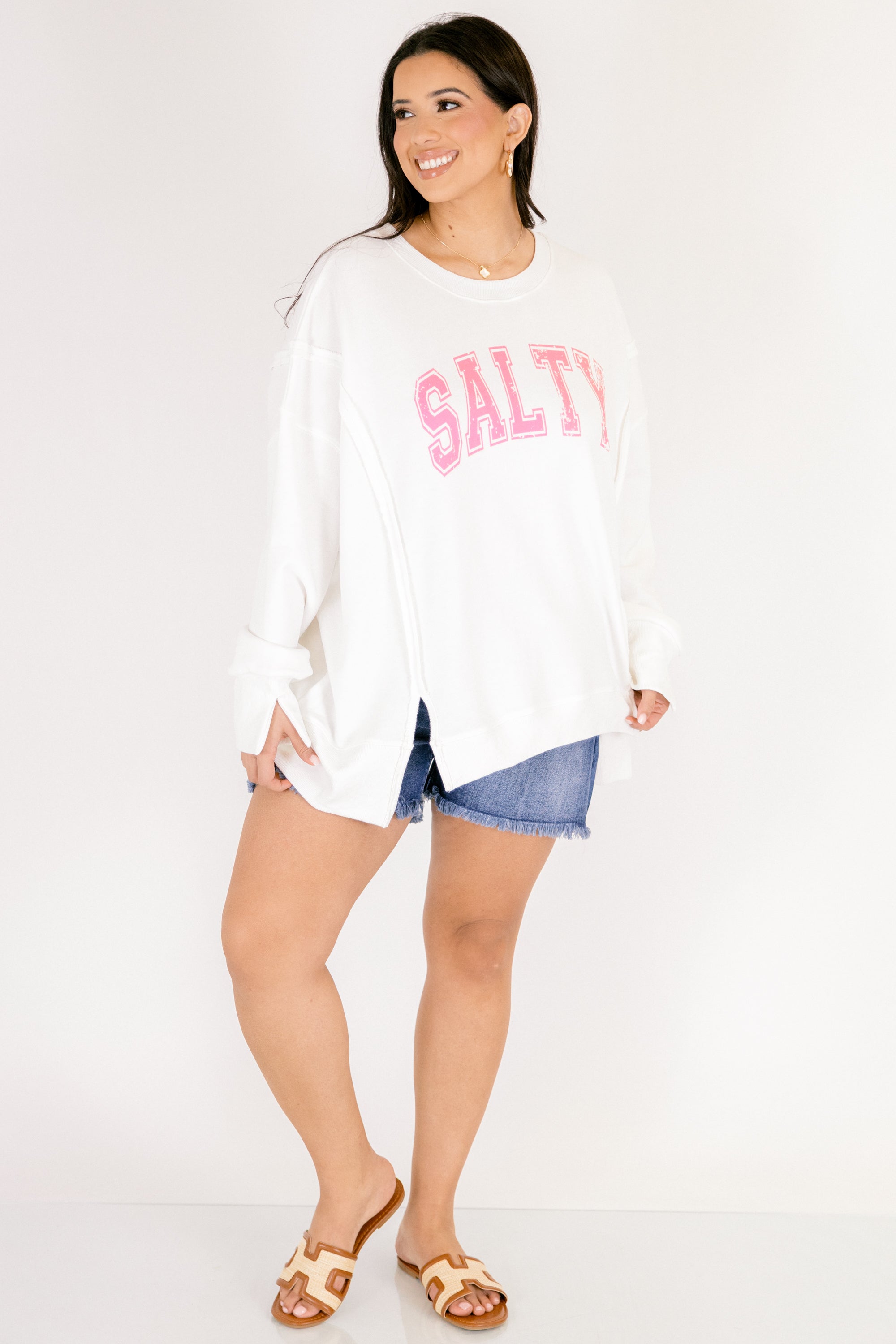 Salt Life Comfy Crew, Ivory