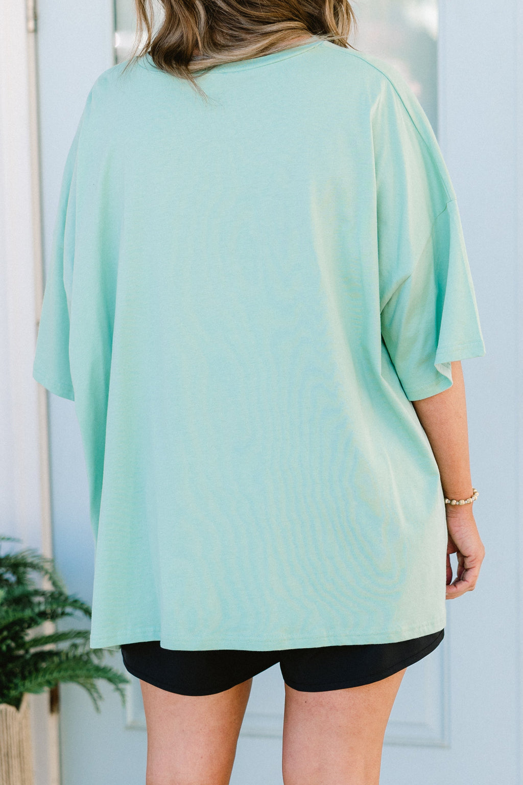 Salty Babe Boyfriend Tee, Light Green