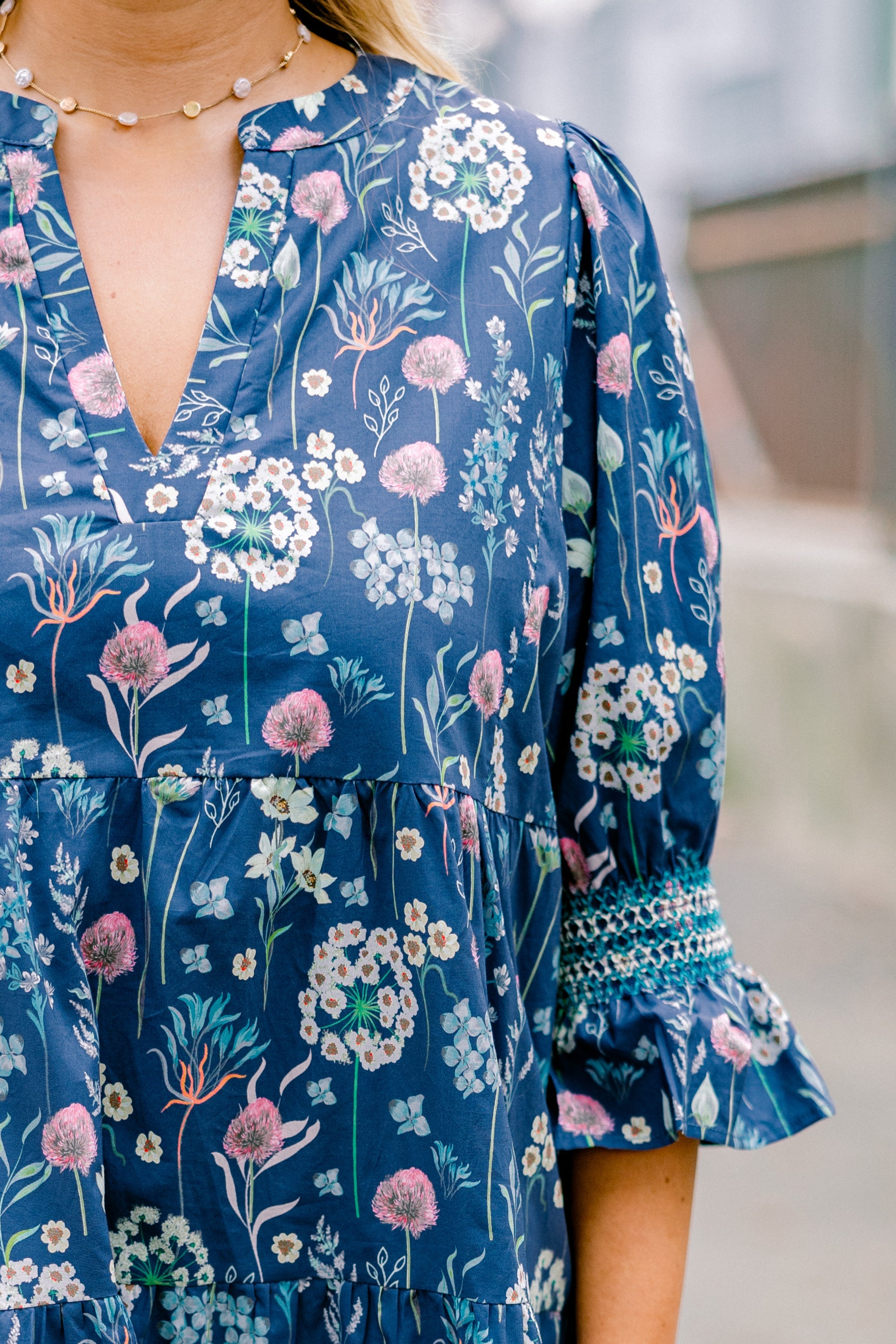 Sands Of Life Dress, Blue Floral
