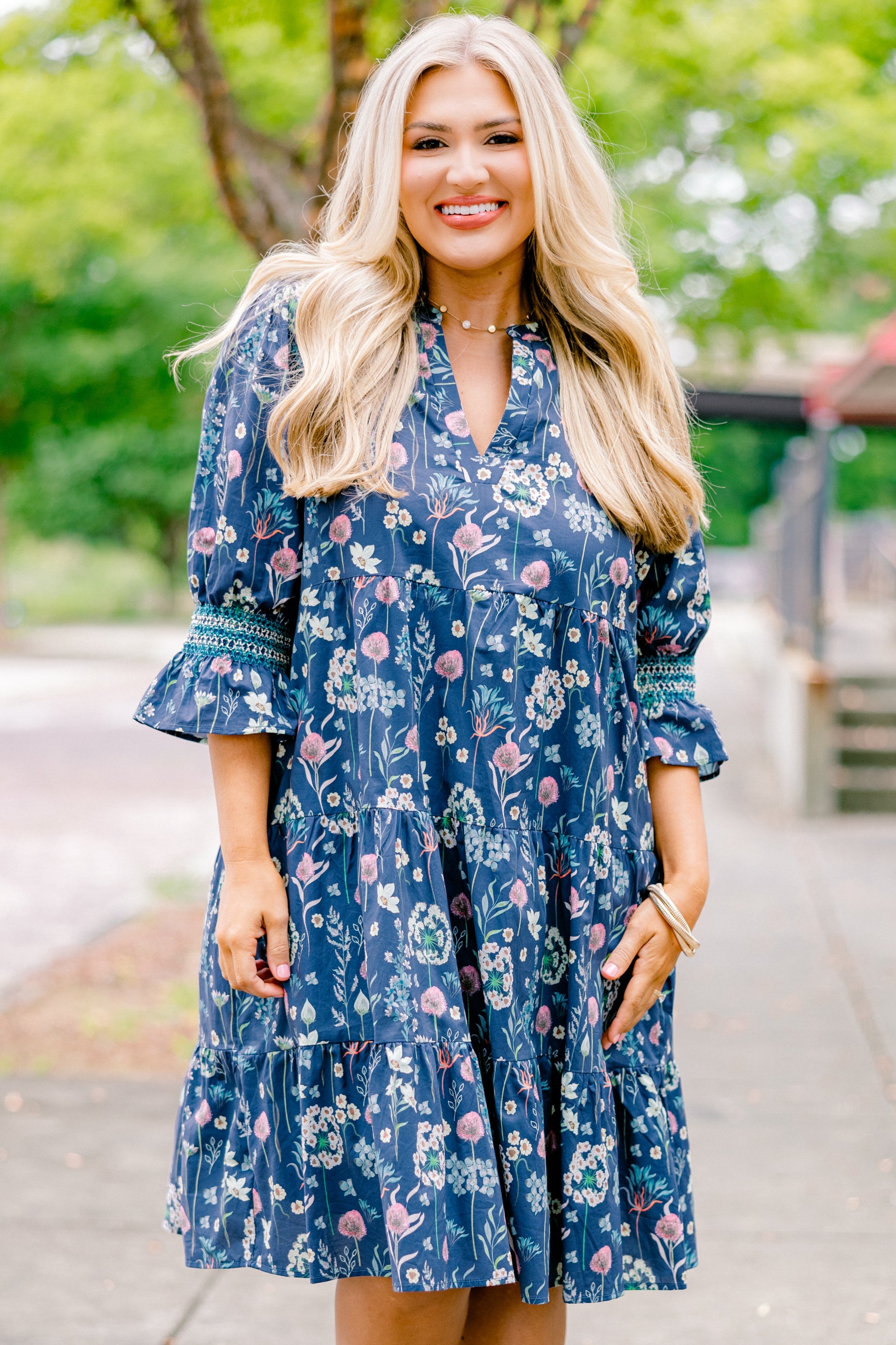 Sands Of Life Dress, Blue Floral