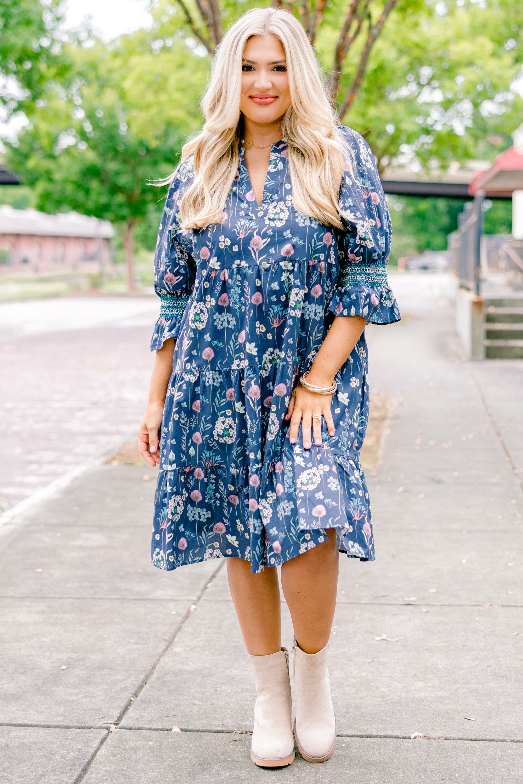 Sands Of Life Dress, Blue Floral