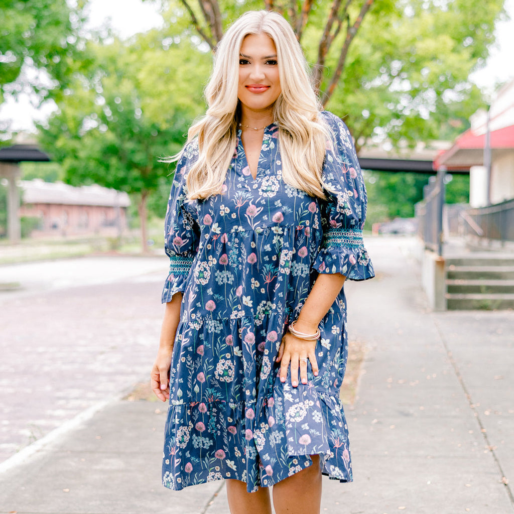Sands Of Life Dress, Blue Floral