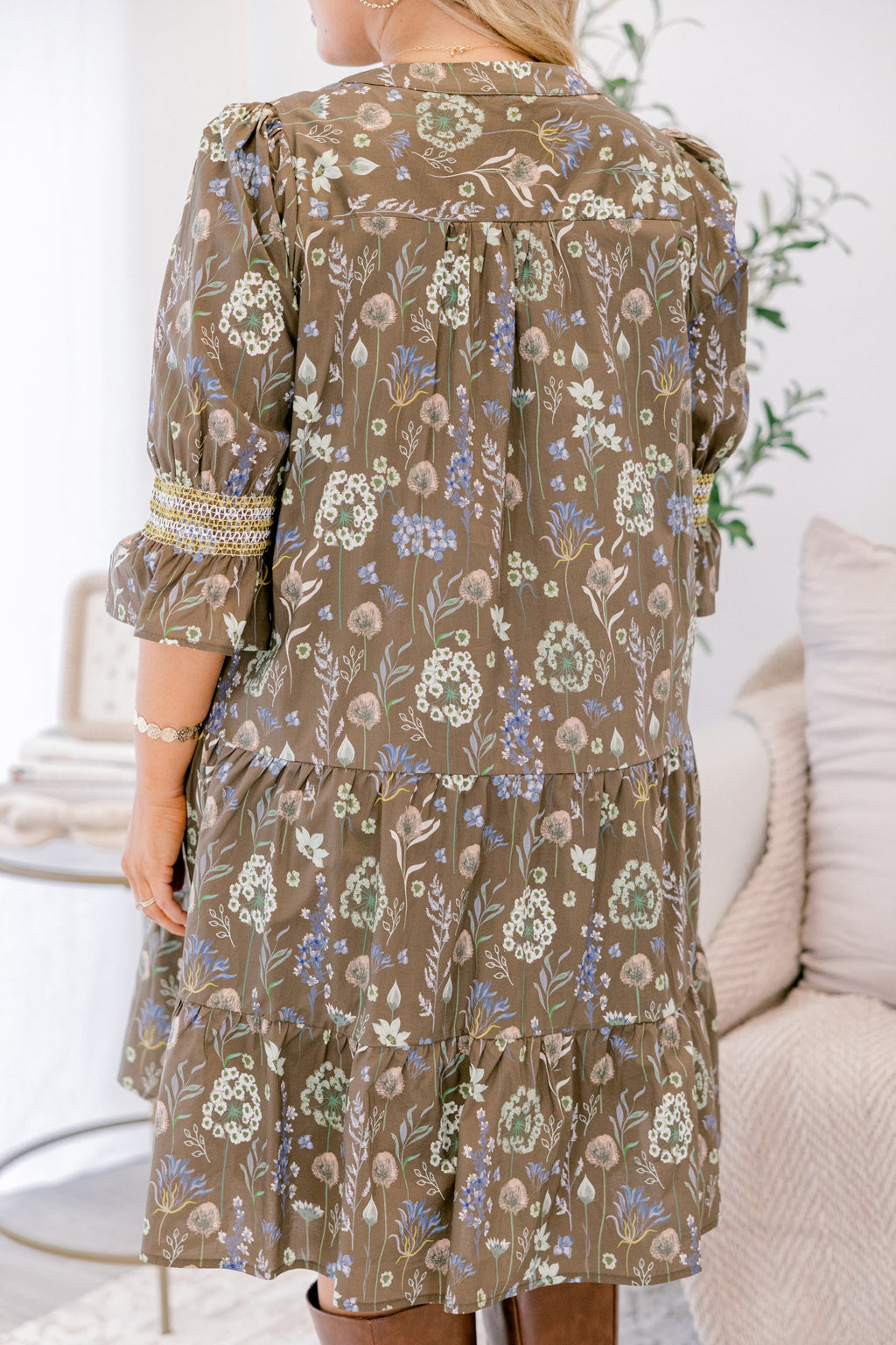 Sands Of Life Dress, Brown Floral