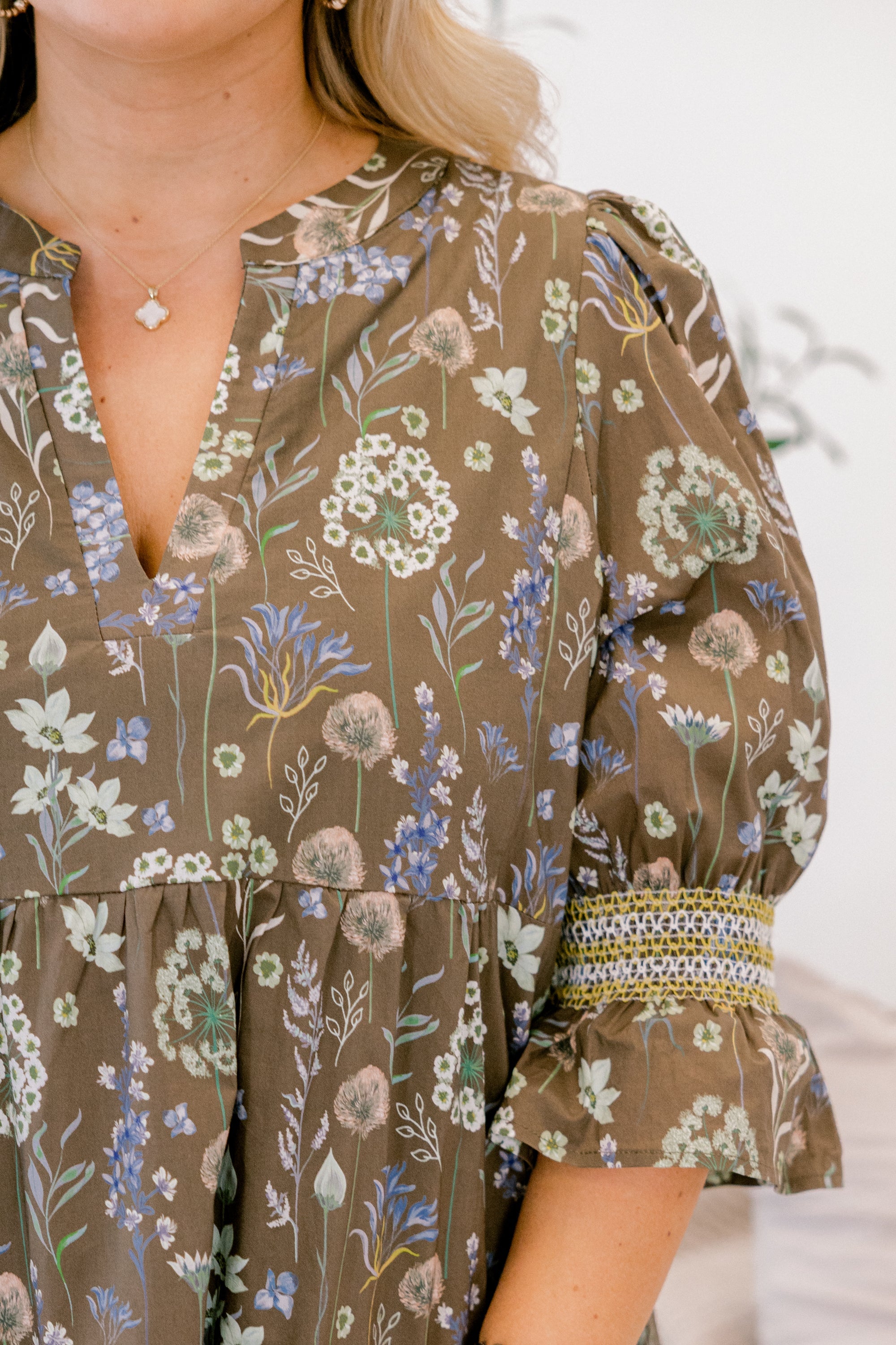 Sands Of Life Dress, Brown Floral