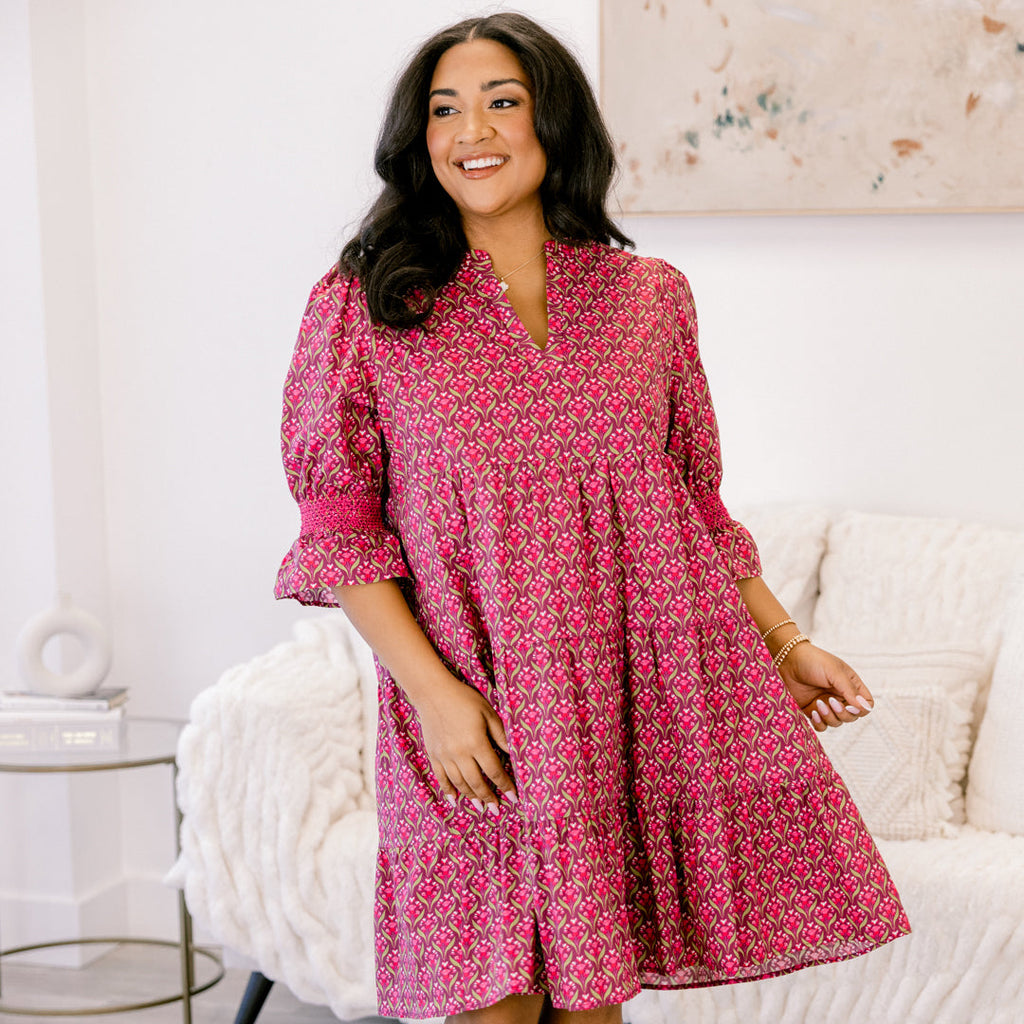 Sands Of Life Dress, Merlot
