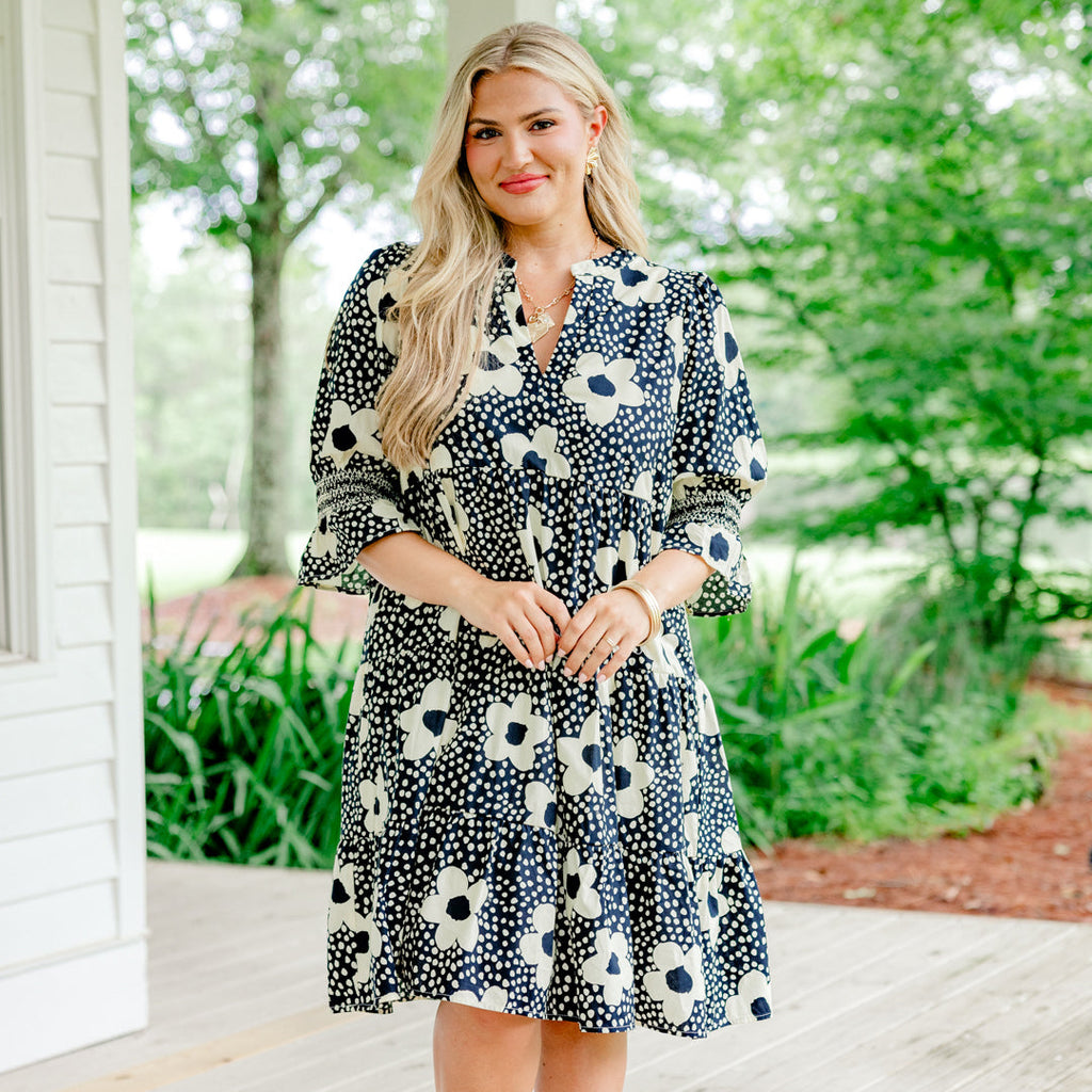 Sands Of Life Dress, Navy