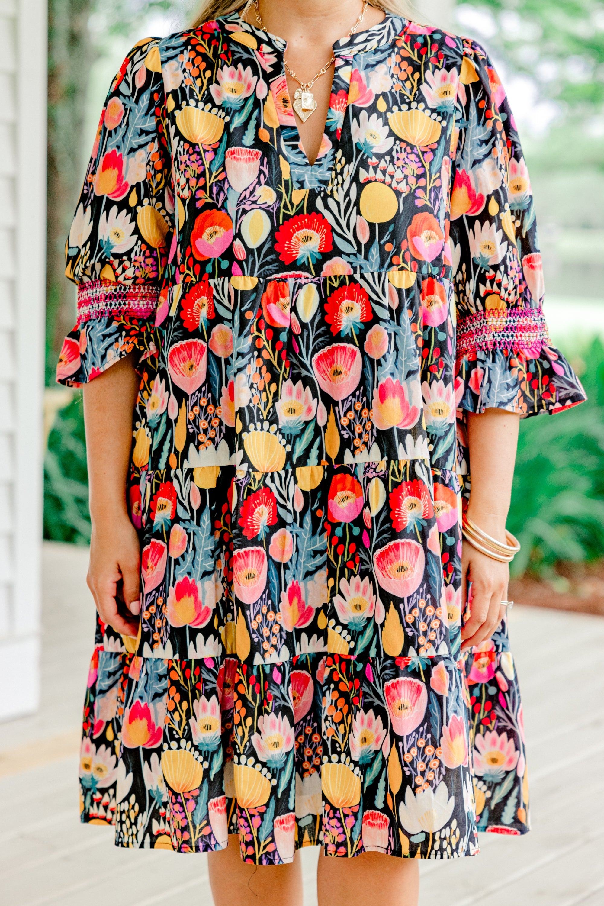 Sands Of Life Dress, Navy Floral