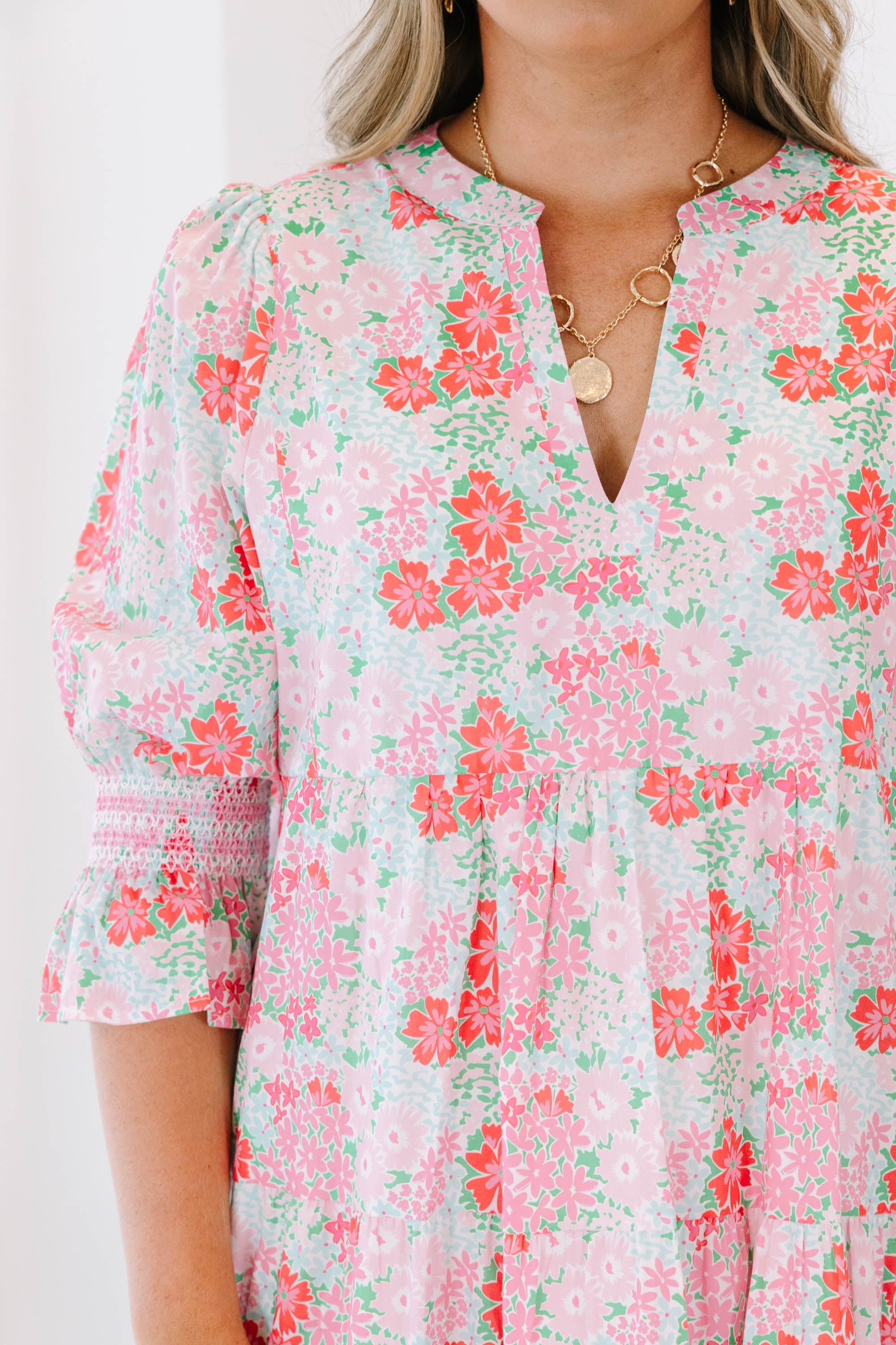 Sands Of Life Dress, Pink Mix