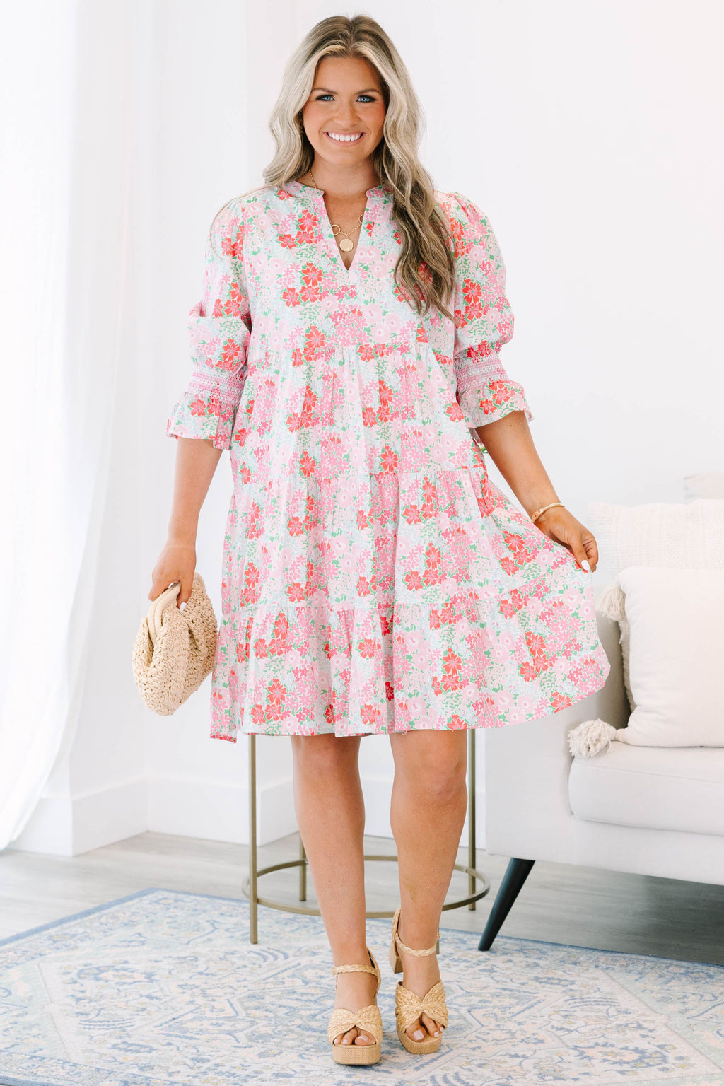Sands Of Life Dress, Pink Mix