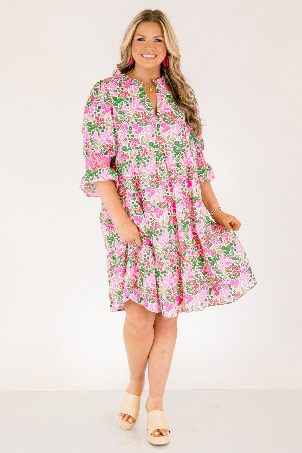 Sands Of Life Dress, Pink Multi