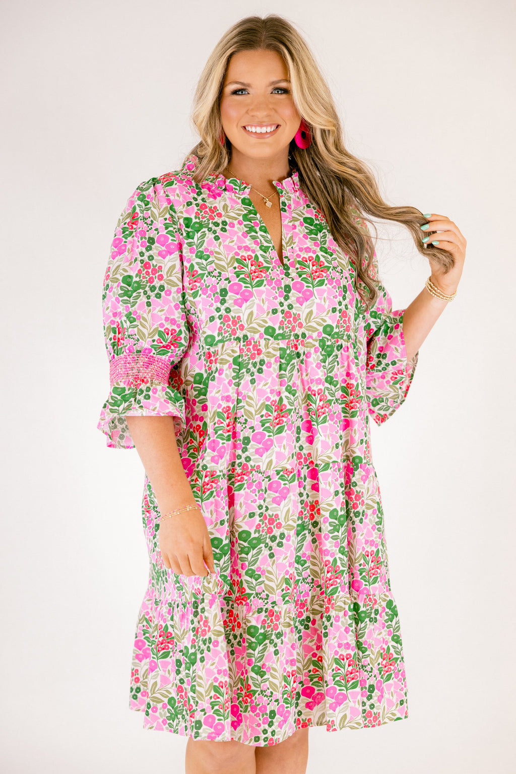 Sands Of Life Dress, Pink Multi