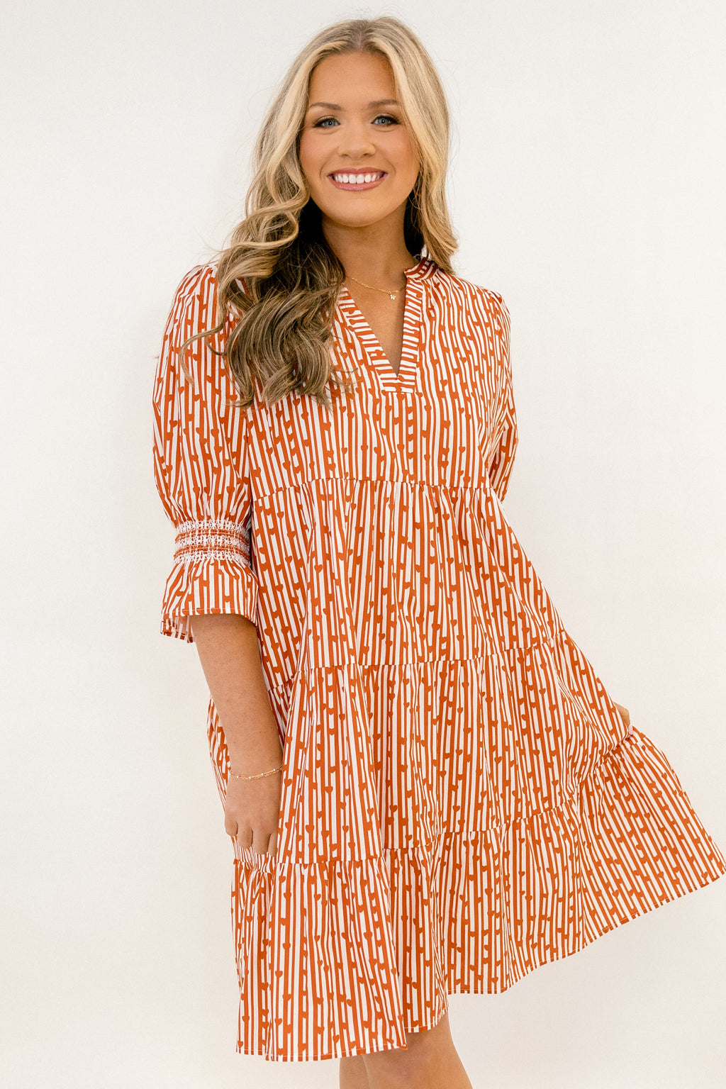 Sands Of Life Dress, Red Motif