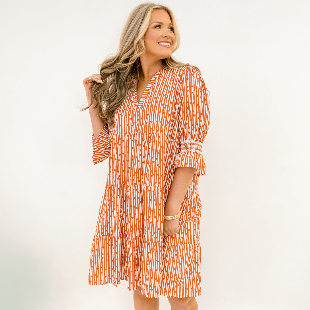 Sands Of Life Dress, Red Motif
