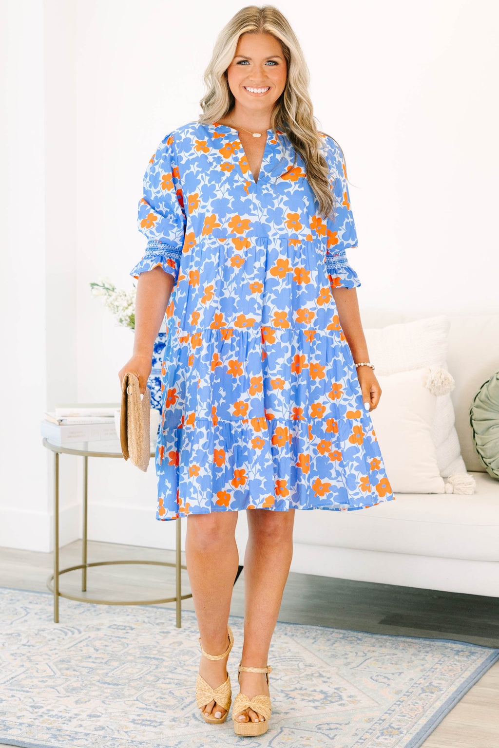Sands Of Life Dress, Red-Blue