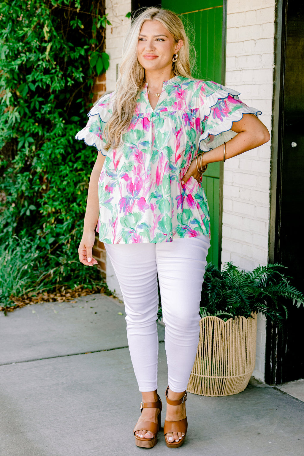 Santorini Bound Top, Green