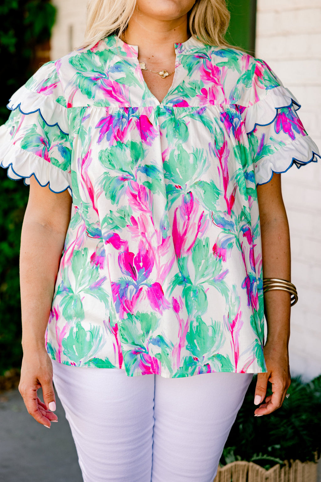 Santorini Bound Top, Green