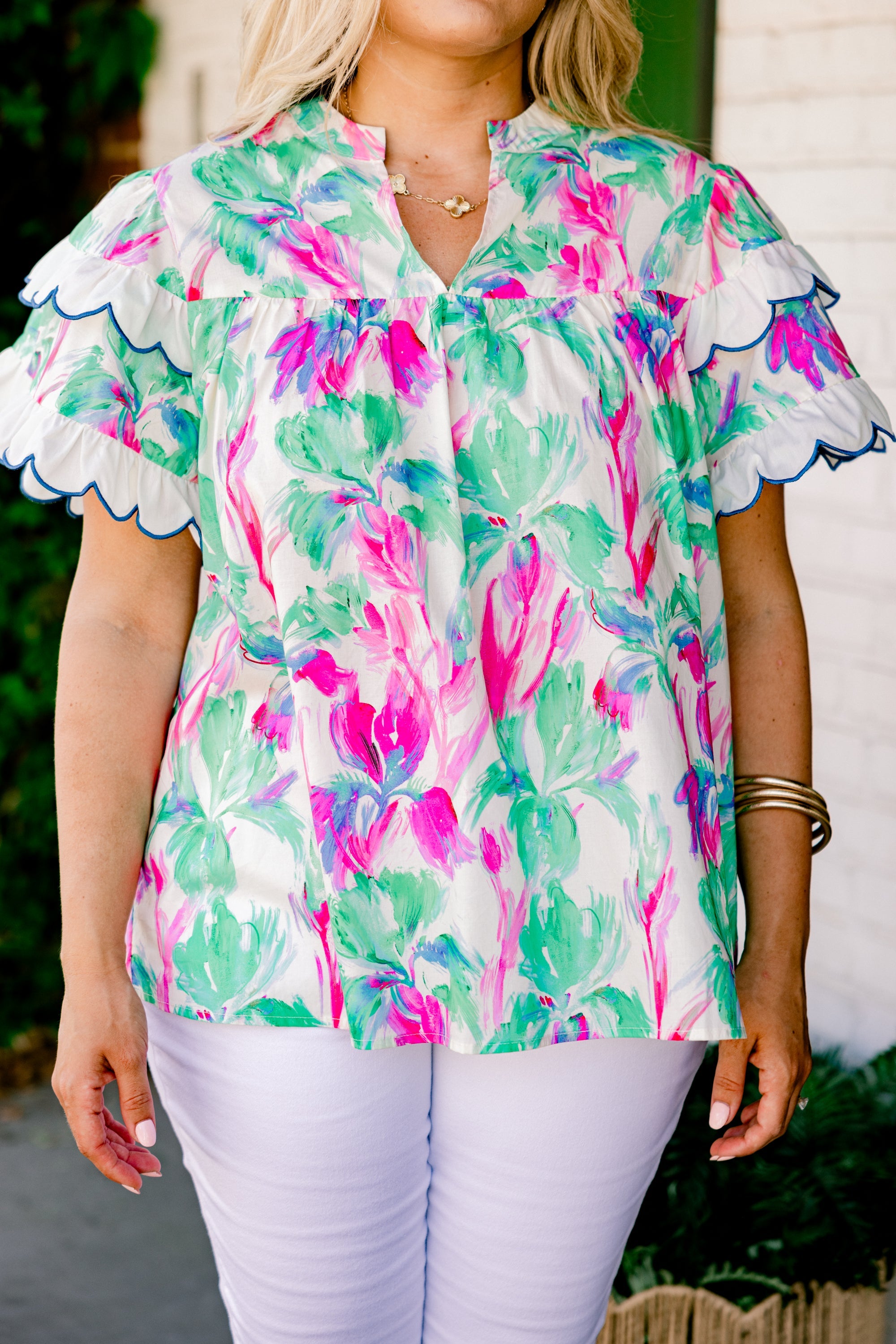 Santorini Bound Top, Green