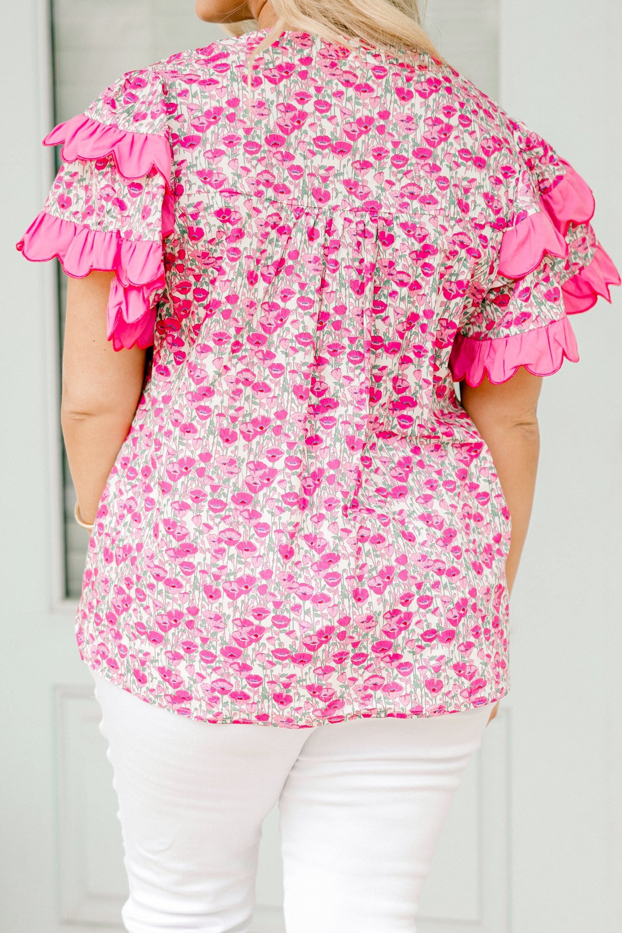 Santorini Bound Top, Pink