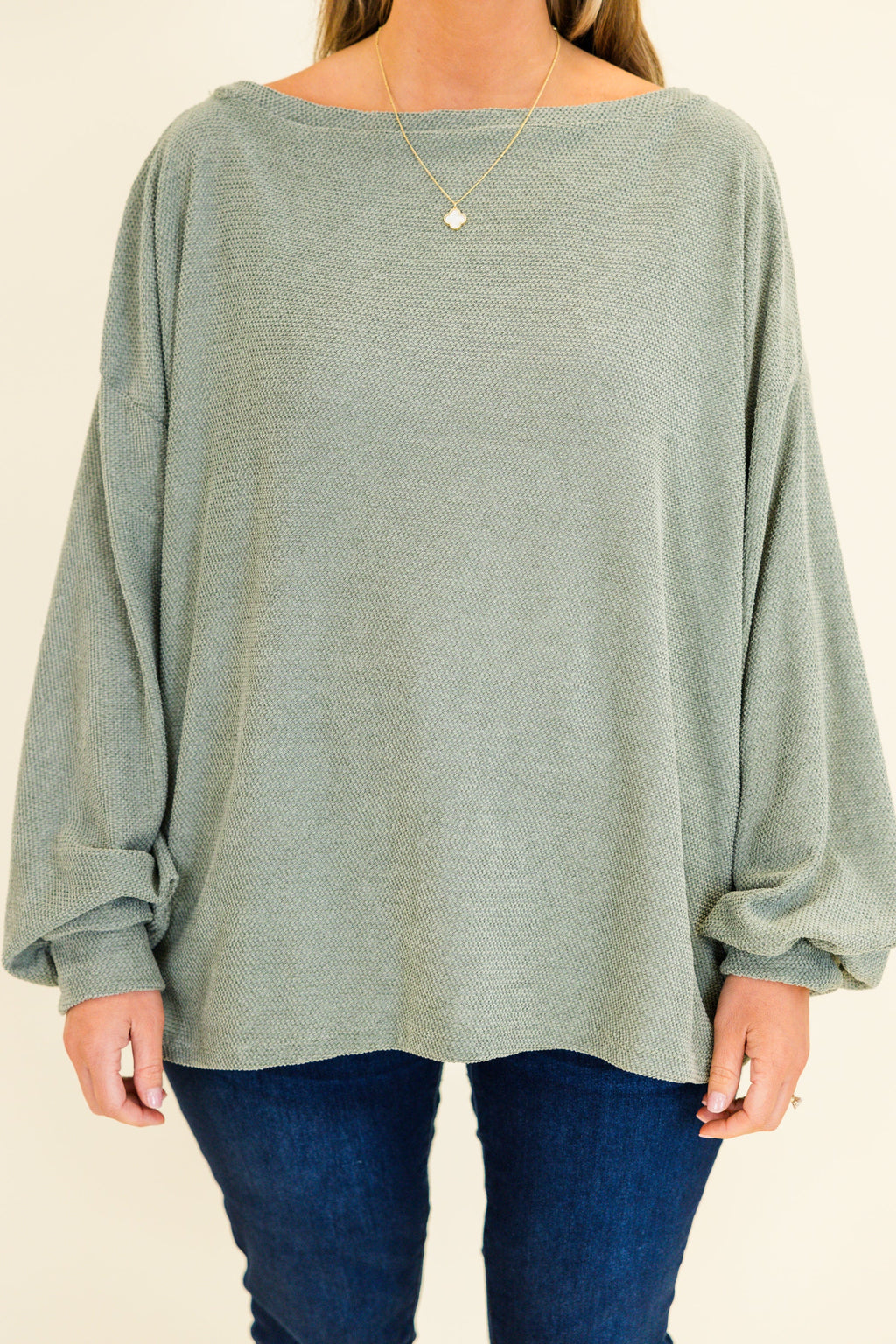Suave Sweetheart Top, Sage