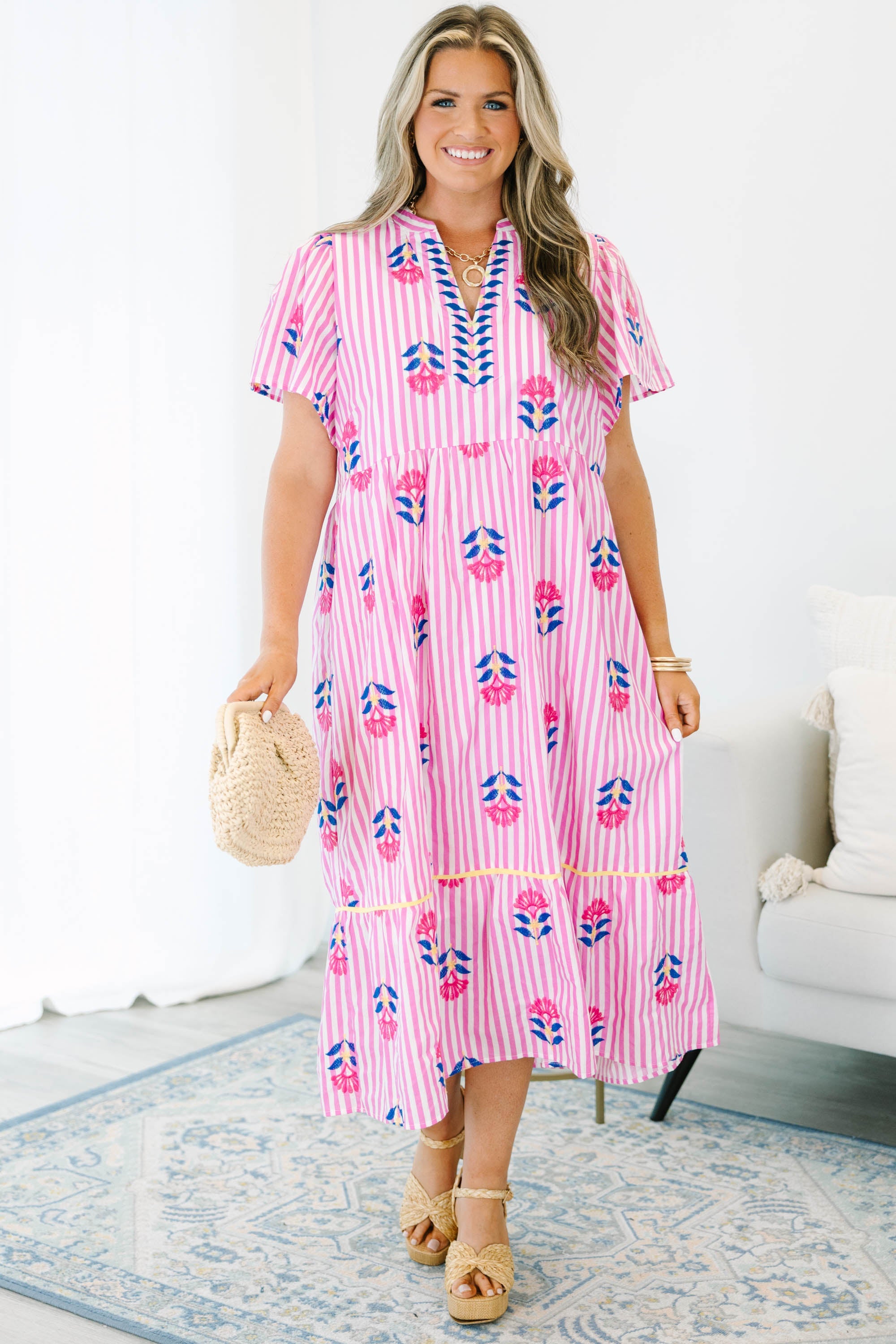 Save Me A Seat Dress, Pink
