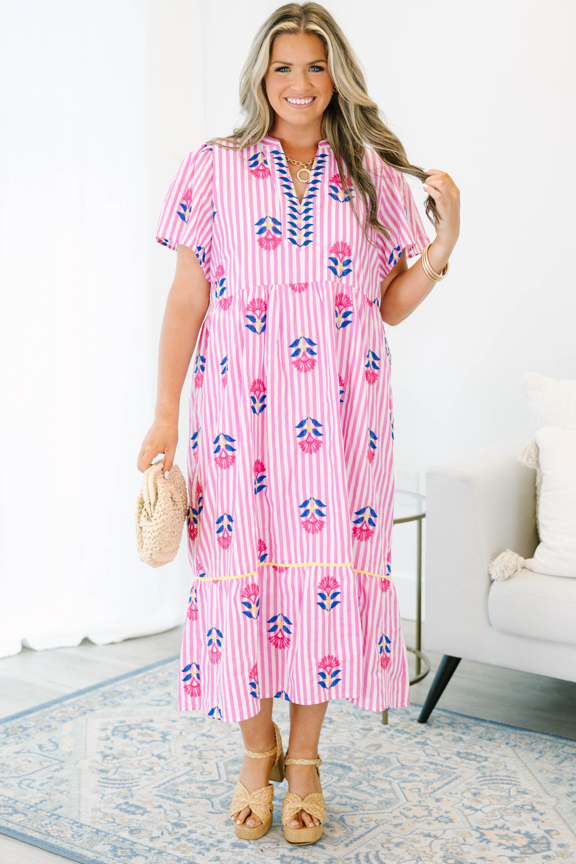 Save Me A Seat Dress, Pink