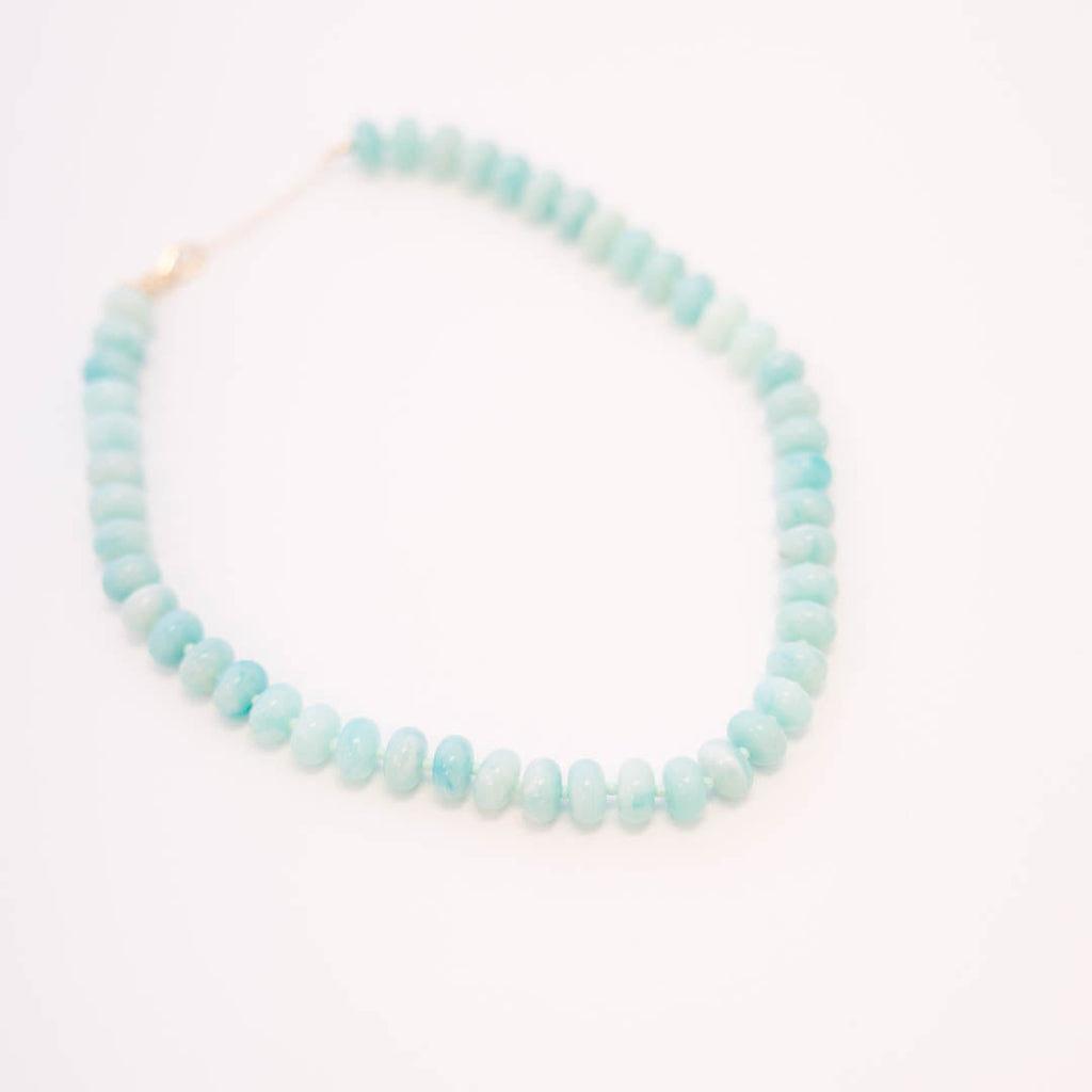 Seafoam Sparkle Necklace, Green