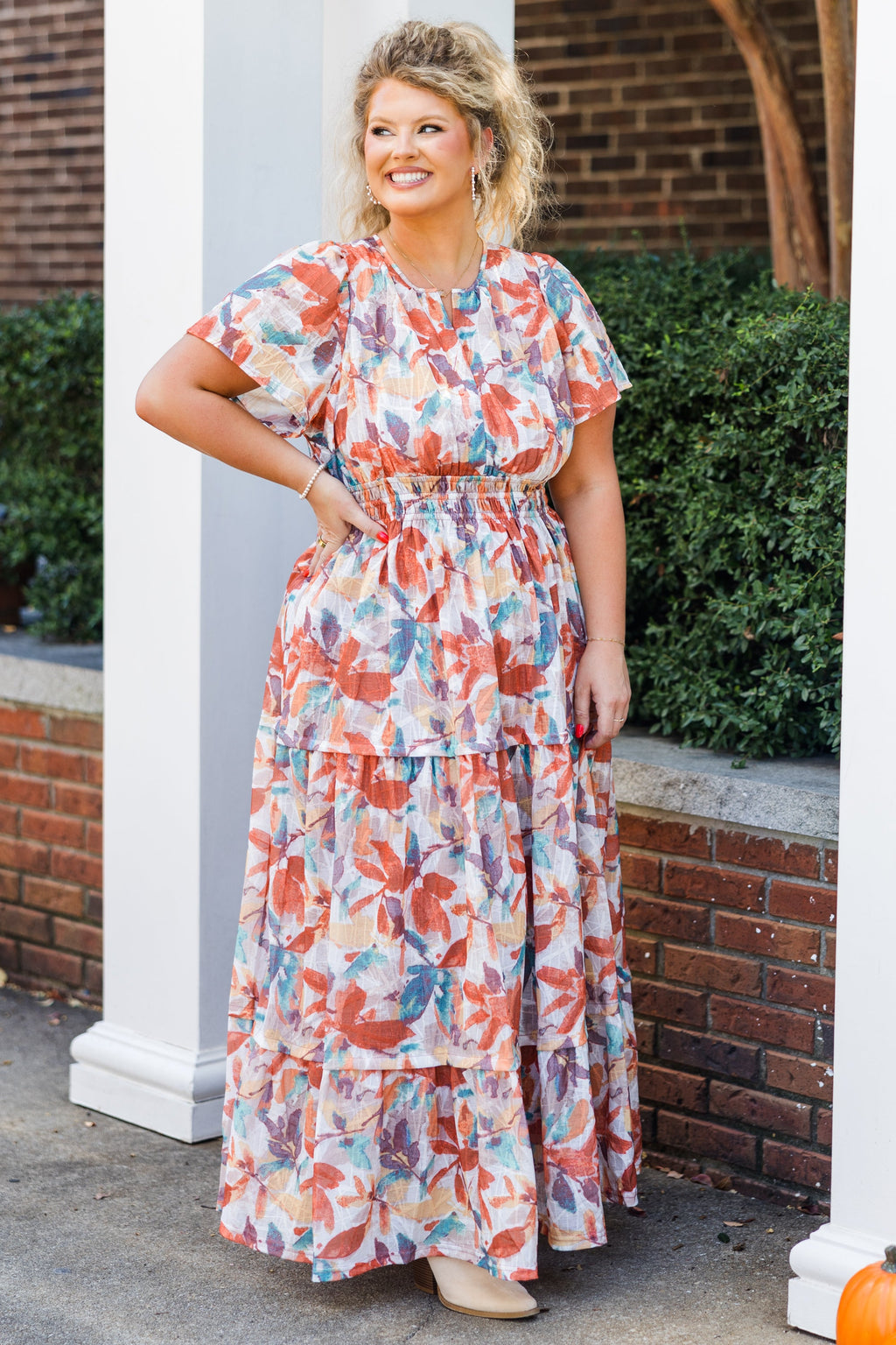 Seasons Changing Dress, Rust