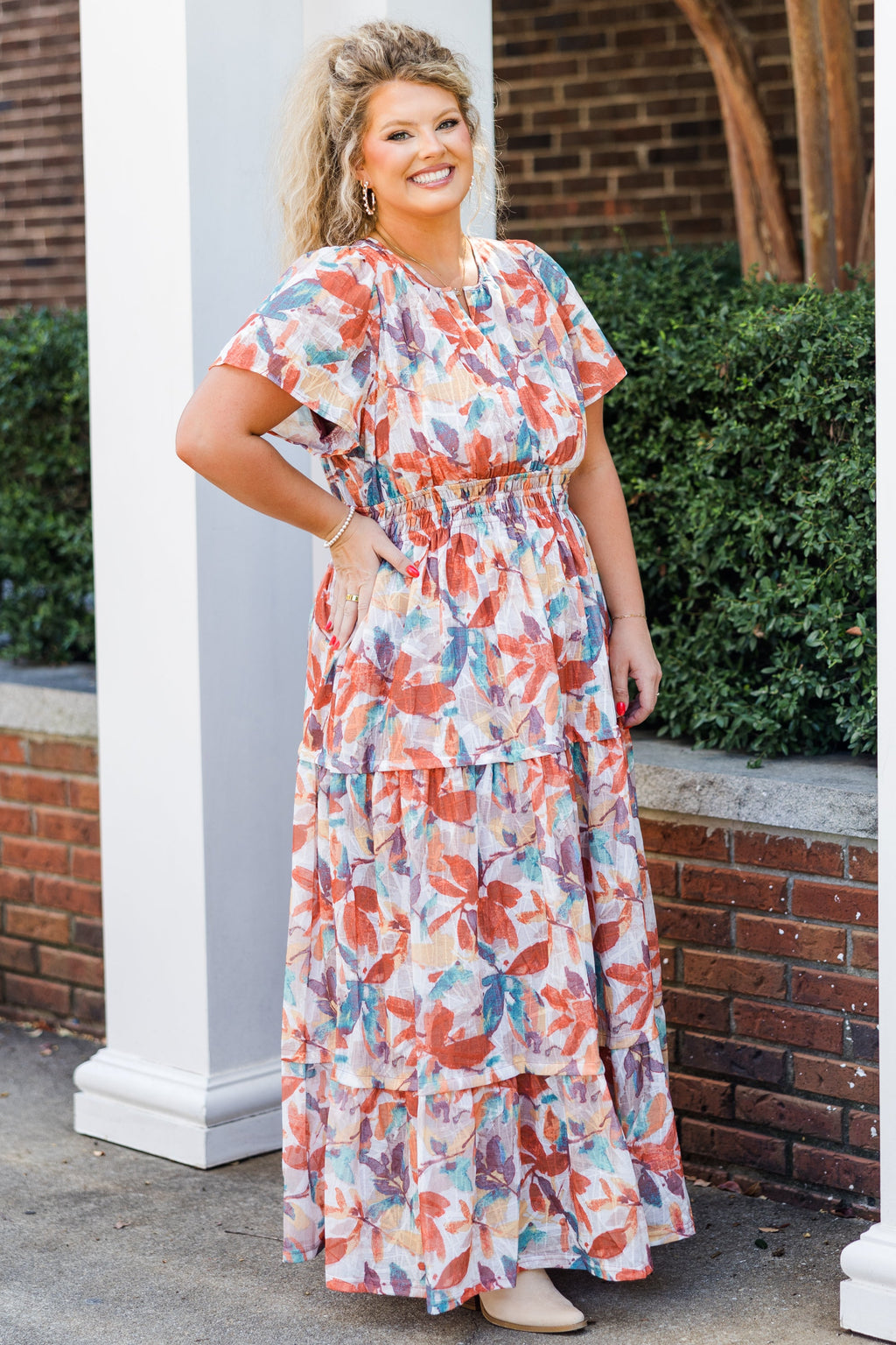 Seasons Changing Dress, Rust