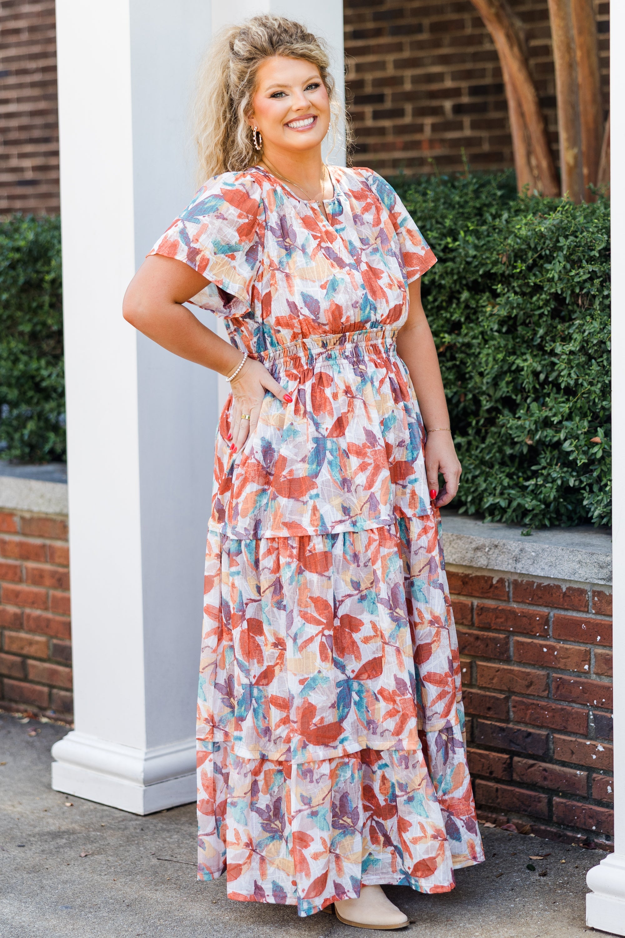 Seasons Changing Dress, Rust
