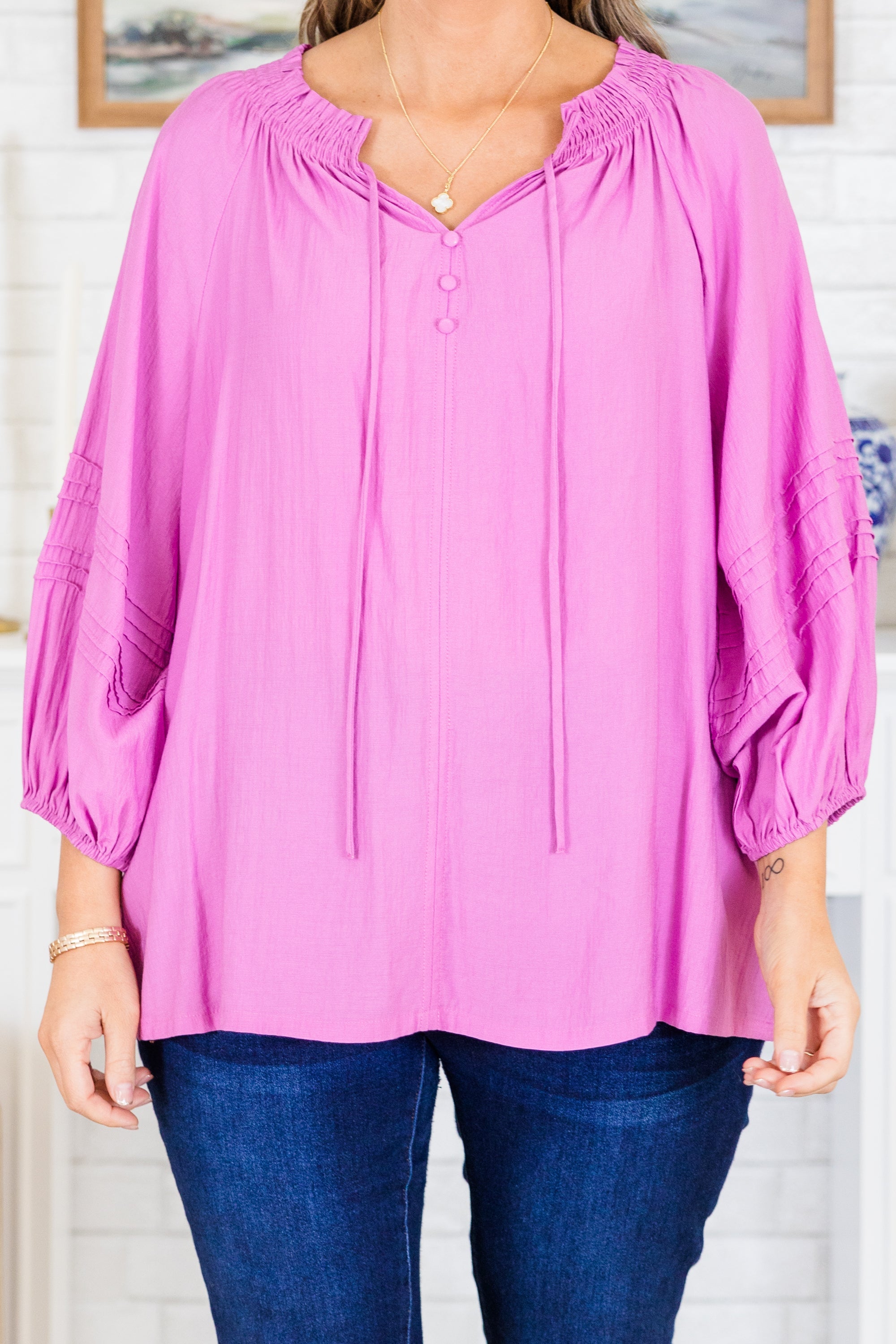 Secret Garden Blouse, Lavender