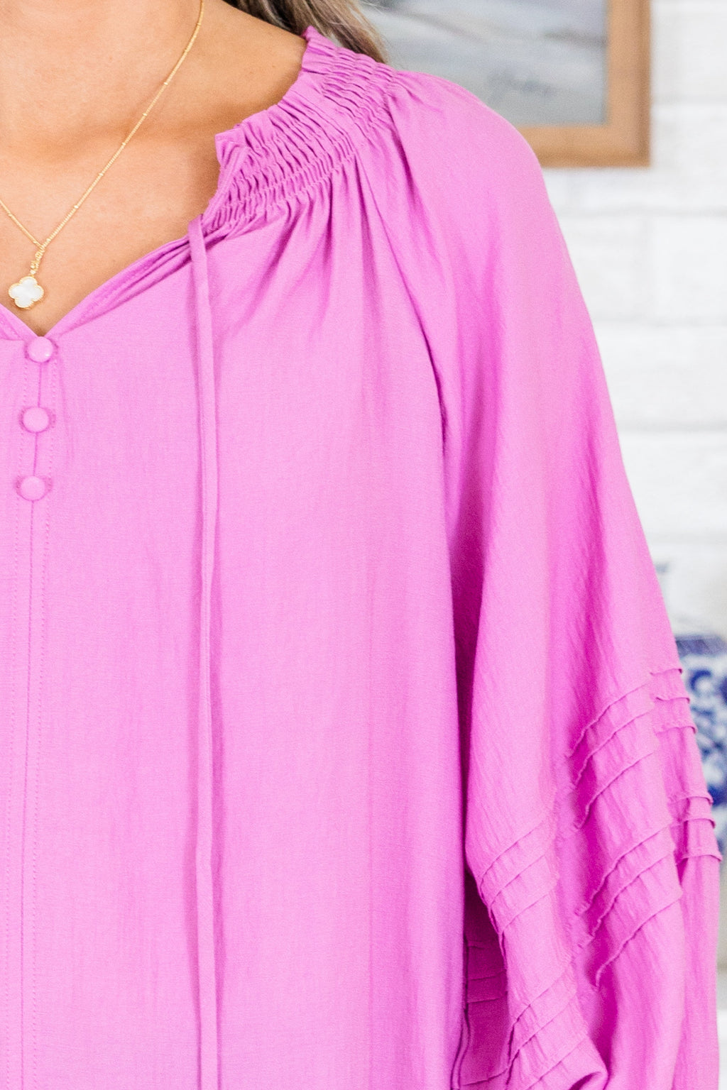 Secret Garden Blouse, Lavender