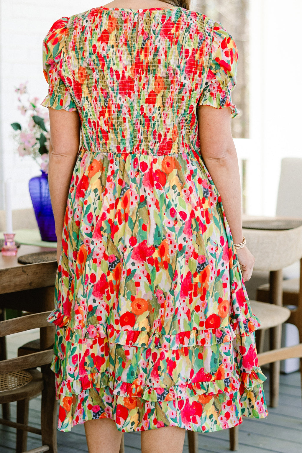 Secret Garden Path Maxi Dress, Orange