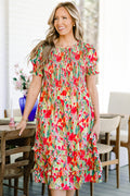 Secret Garden Path Maxi Dress, Orange
