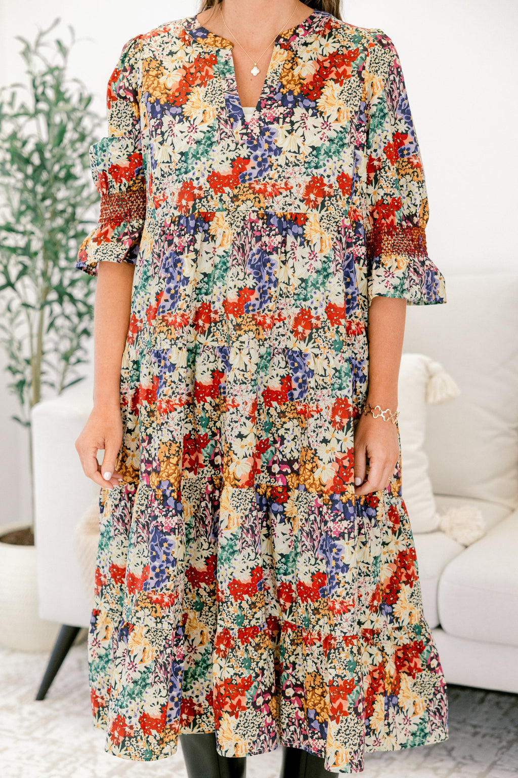 See The Truth Dress, Black Floral