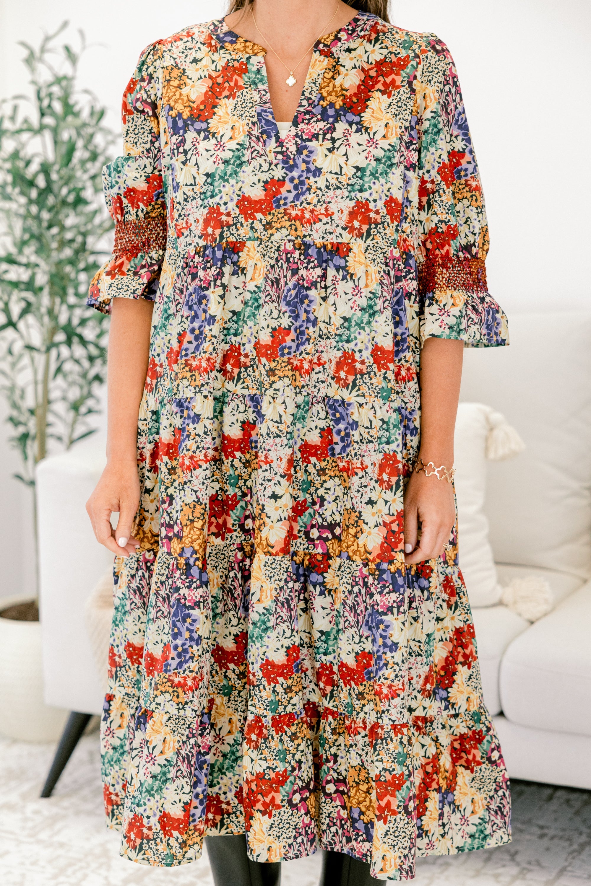 See The Truth Dress, Black Floral
