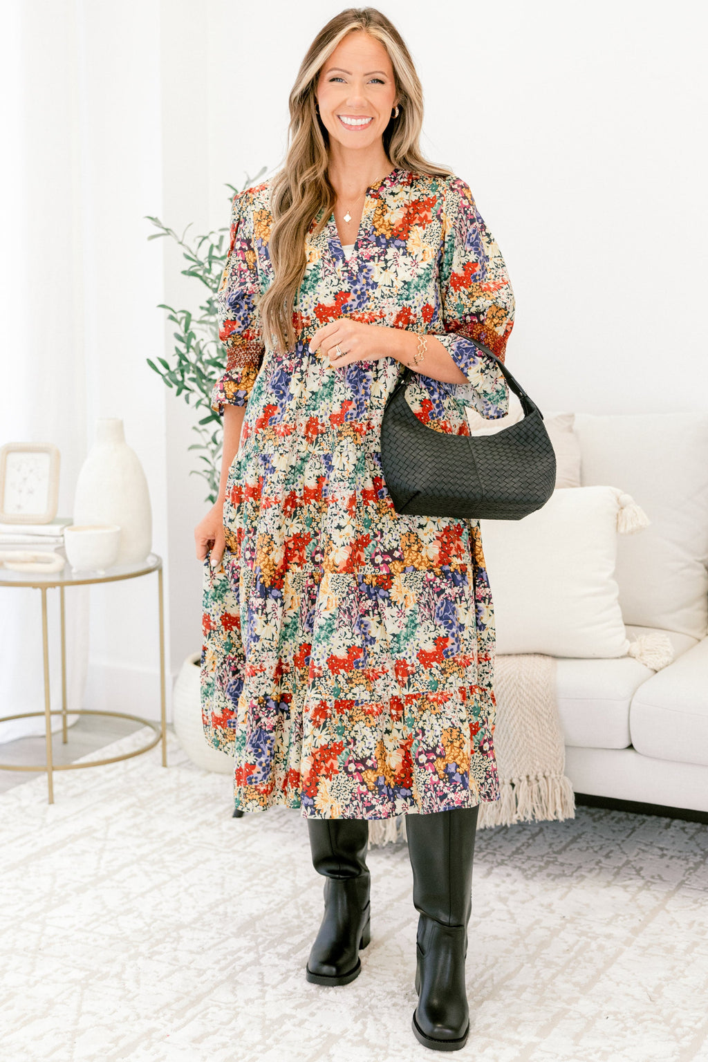 See The Truth Dress, Black Floral