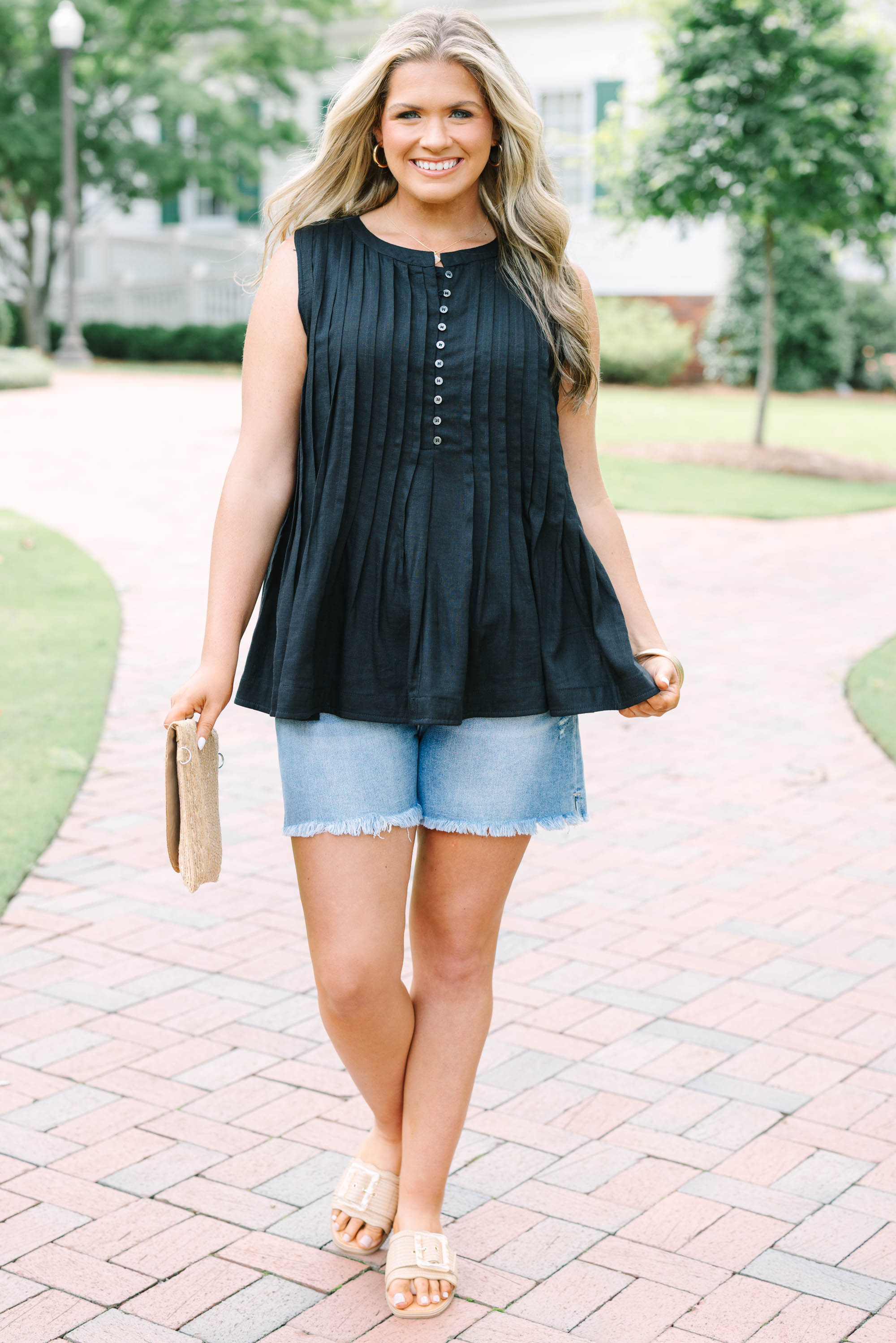 Seeing Stars Ahead Top, Black