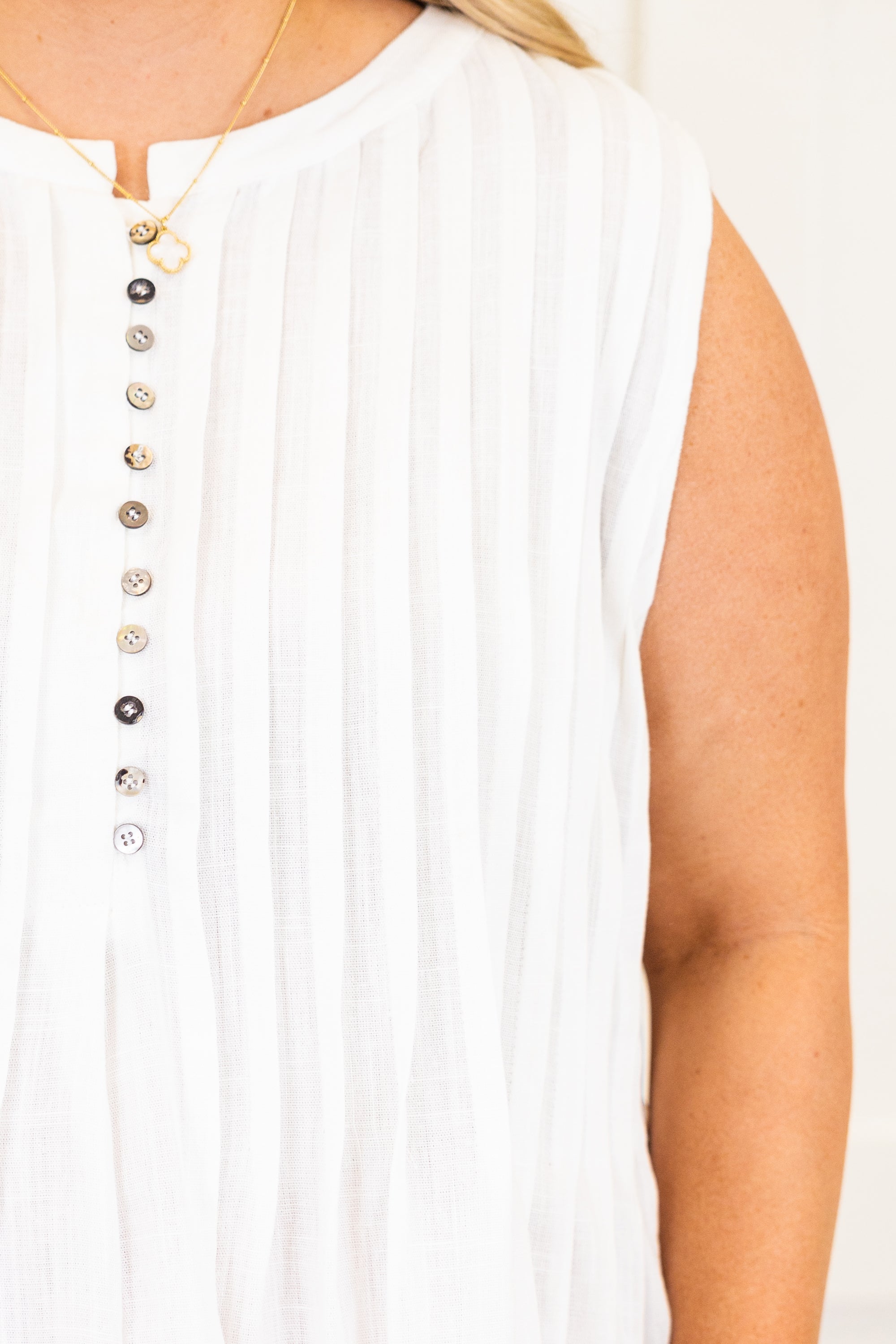 Seeing Stars Ahead Top, White